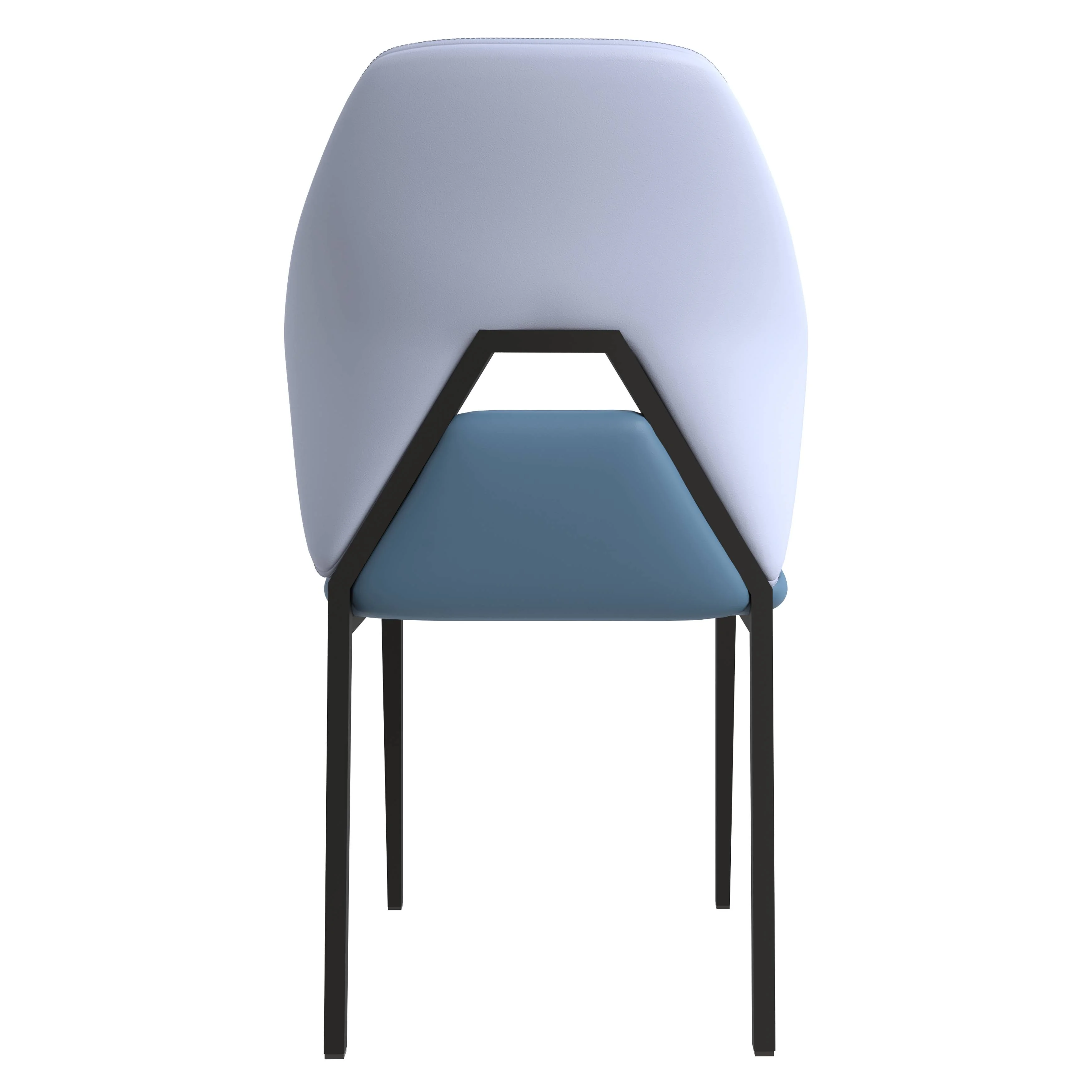 Eclat collection Modern Dining Chair in Blue Grey Set of 4