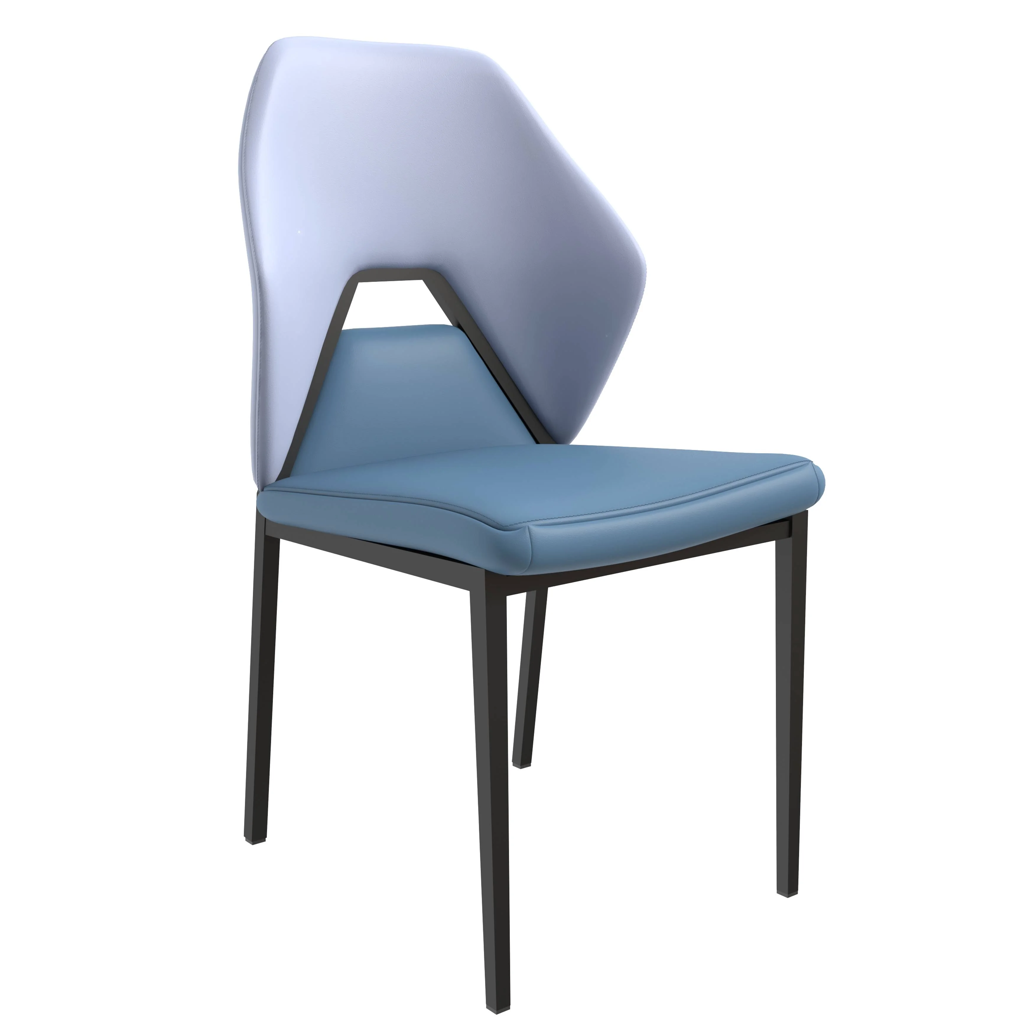 Eclat collection Modern Dining Chair in Blue Grey Set of 4