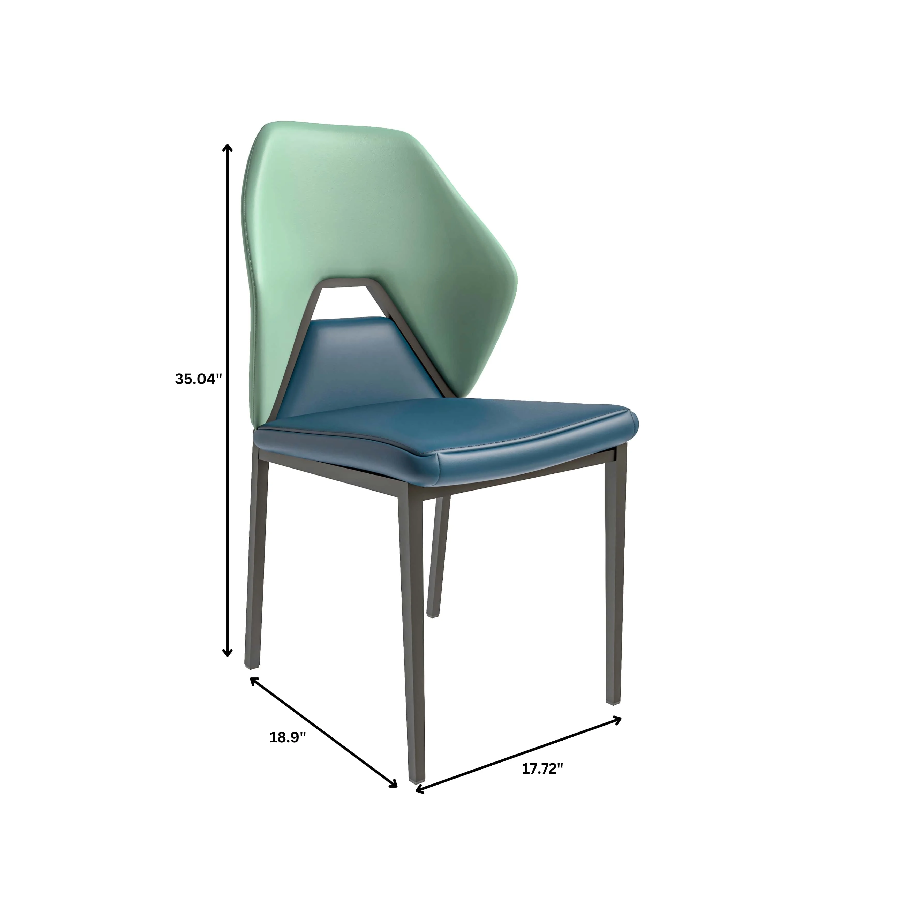 Eclat collection Modern Dining Chair in Brown