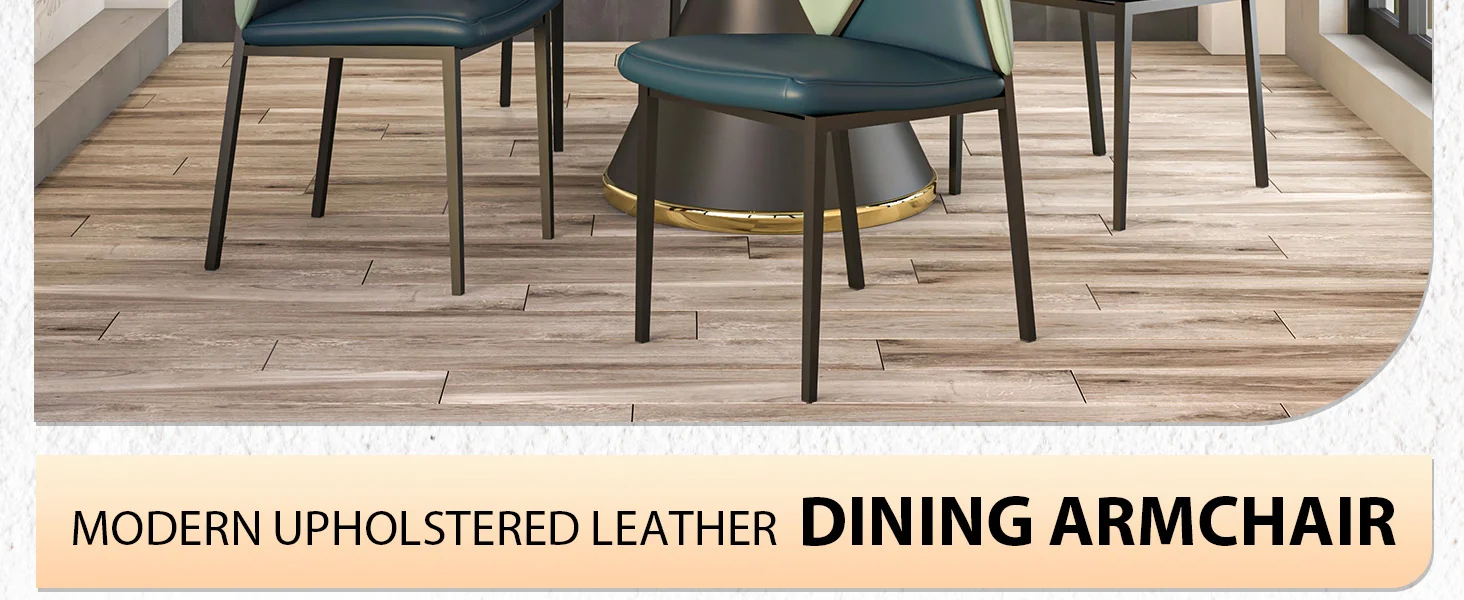 Eclat collection Modern Dining Chair in Green Blue Set of 4