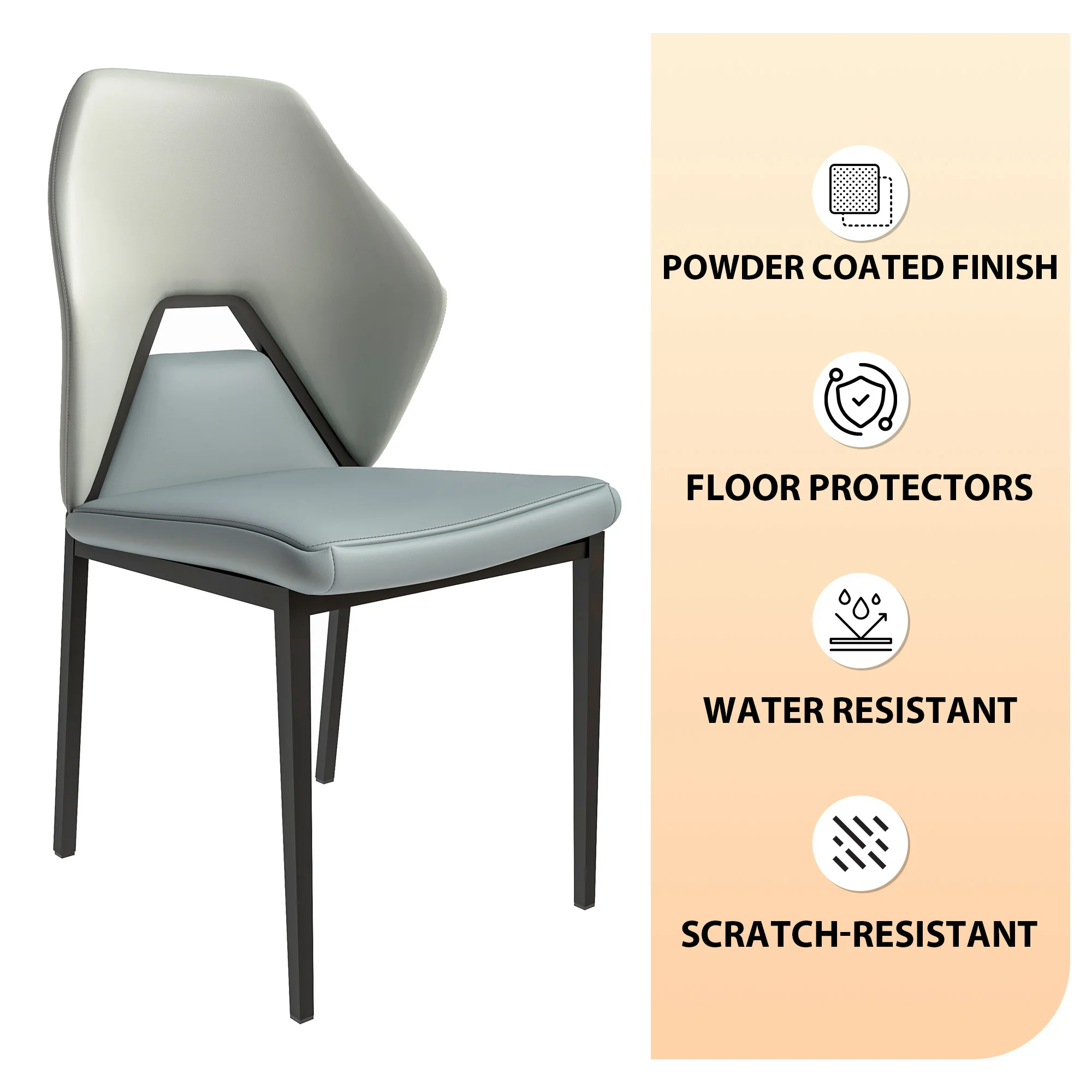 Eclat collection Modern Dining Chair in Brown