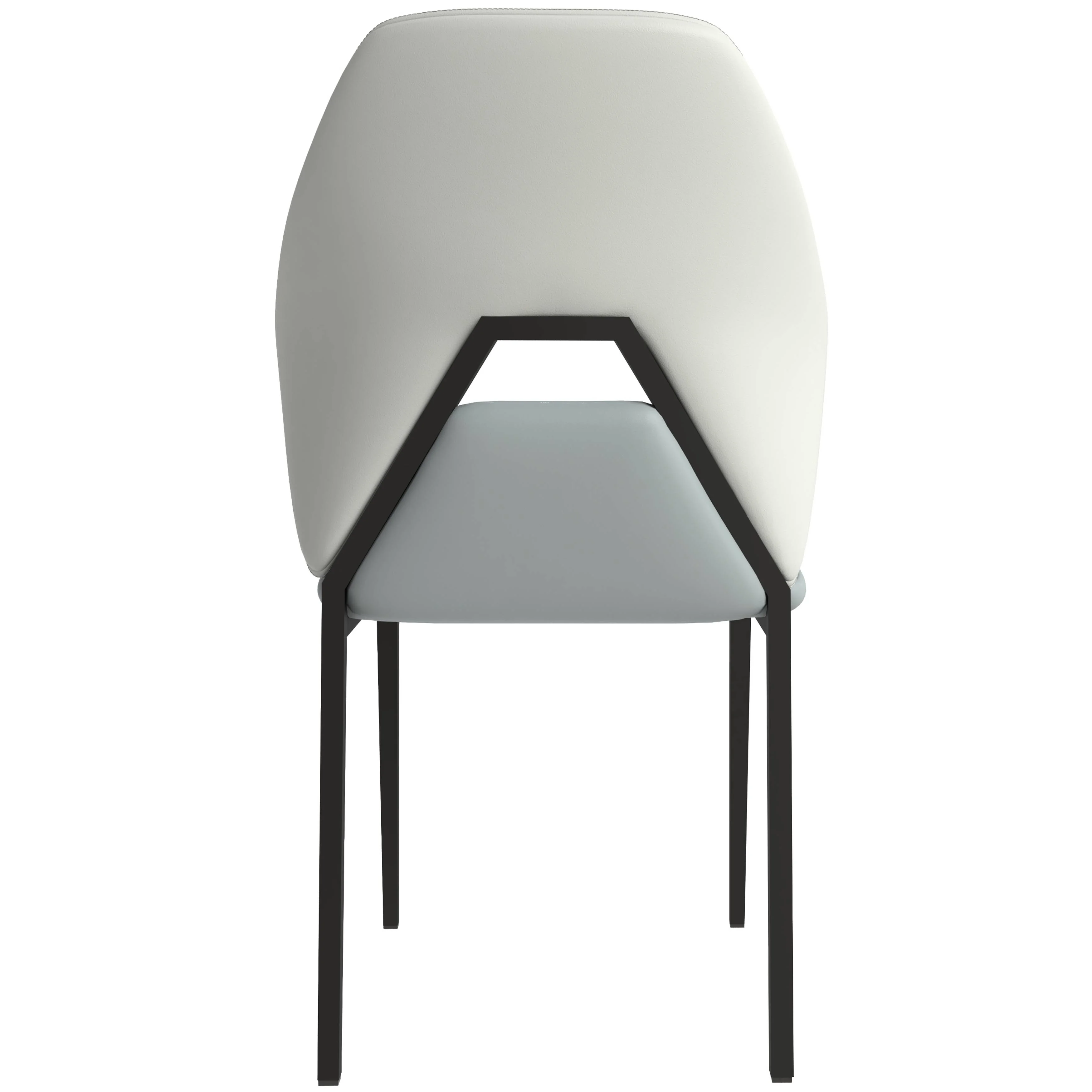 Eclat collection Modern Dining Chair in White Set of 4