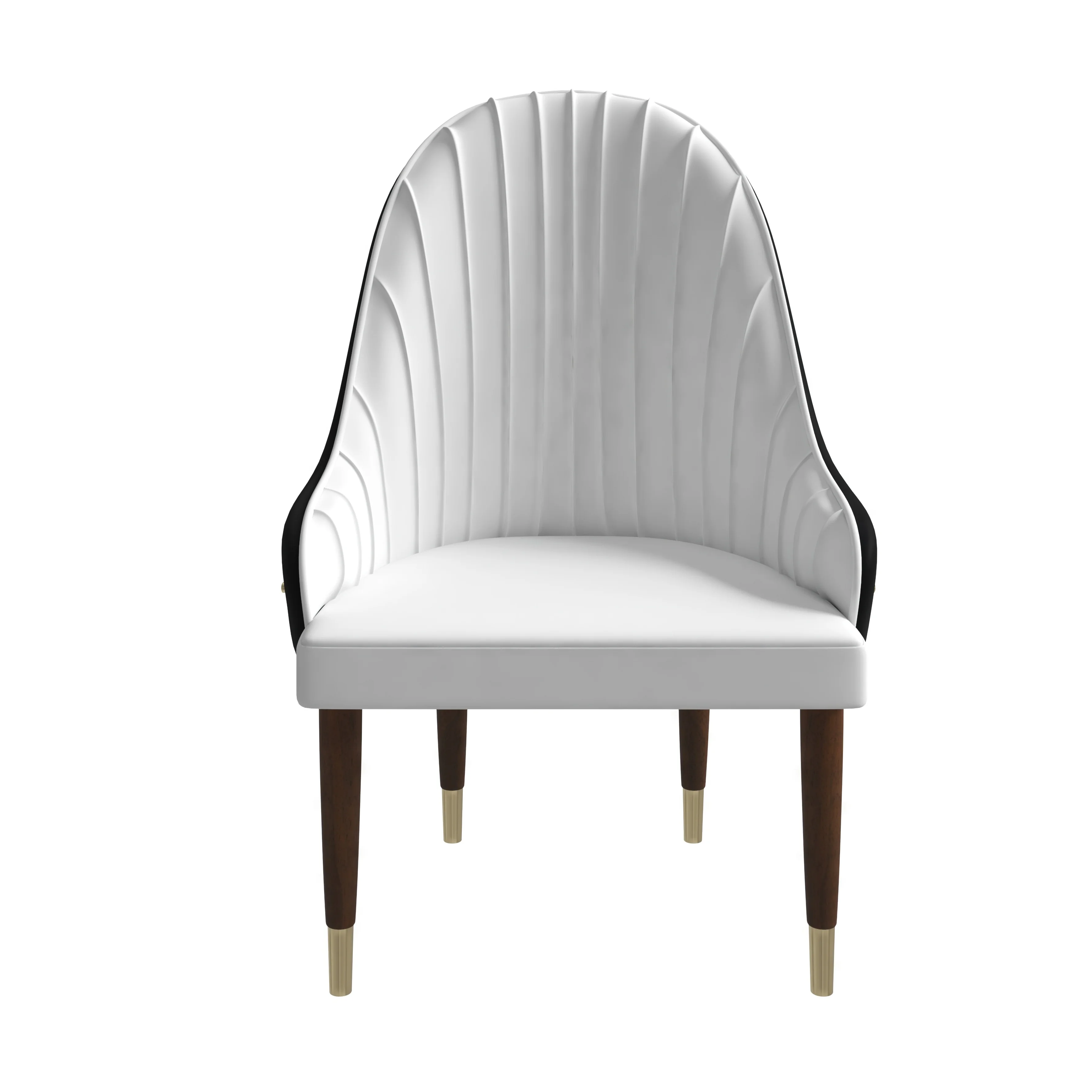 Elara Collection Wooden Dining Chair in Black/White