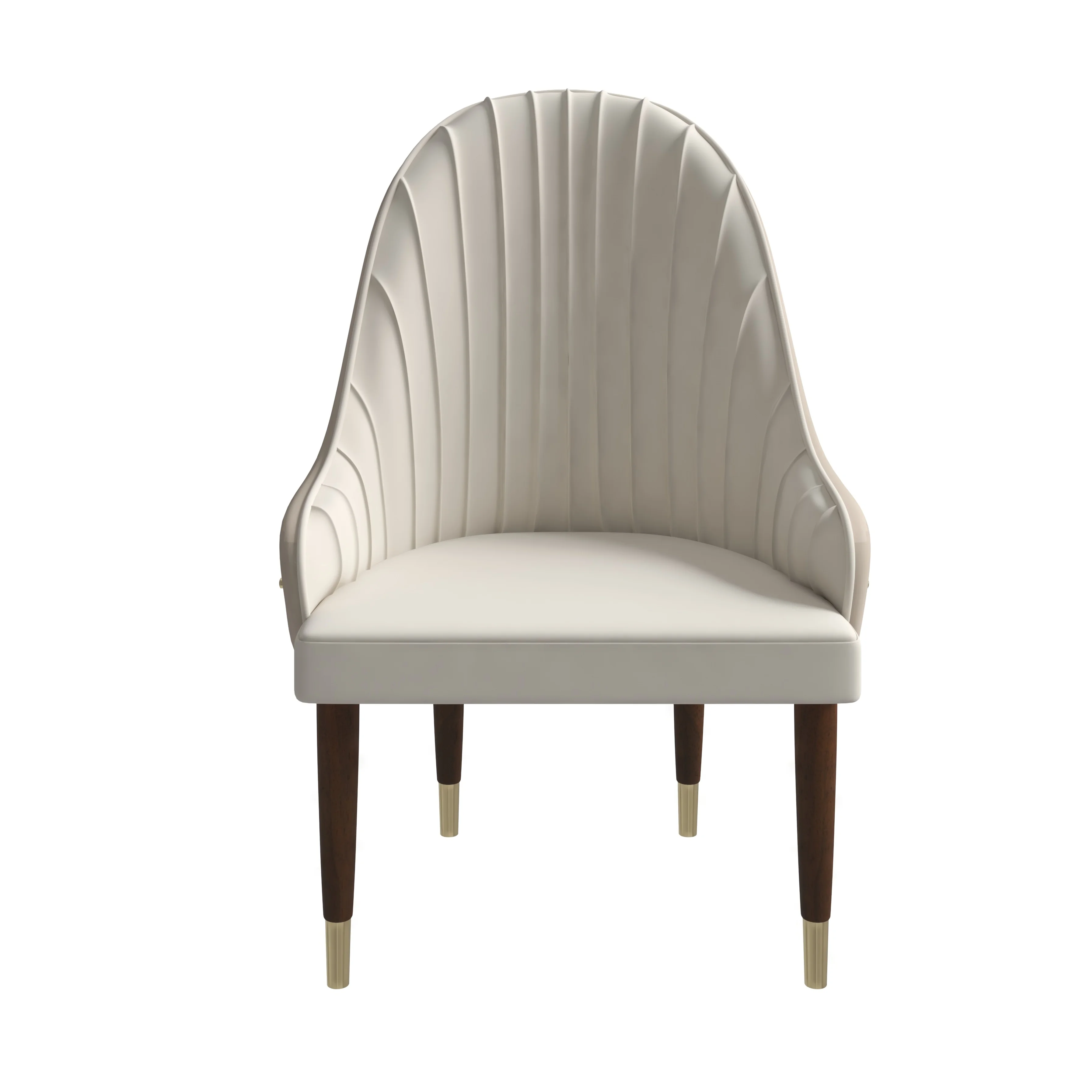 Elara Collection Wooden Dining Chair in Cream