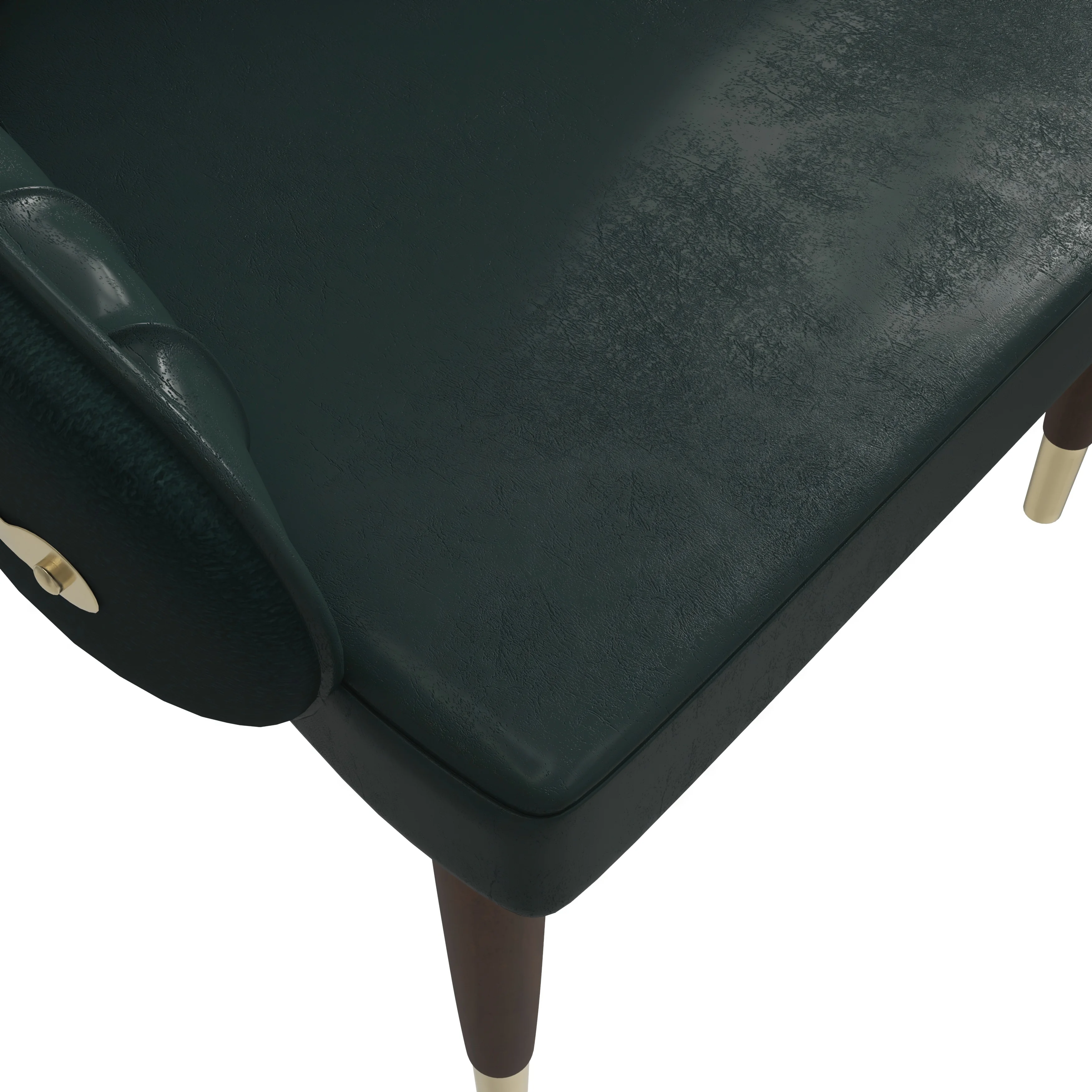 Elara Collection Wooden Dining Chair in Two-Tone Green Set of 4