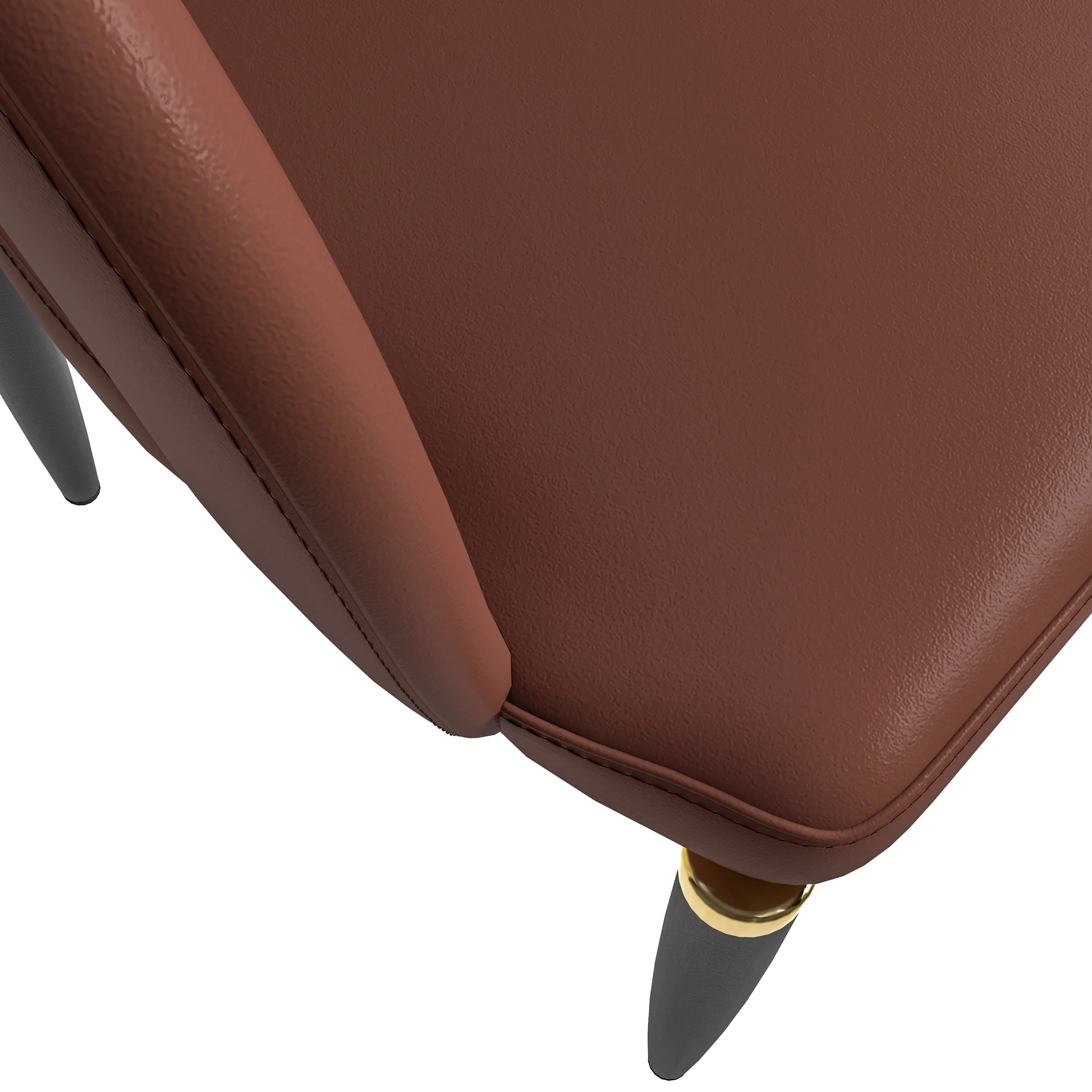 Entice Collection Modern Dining Chair in Brown