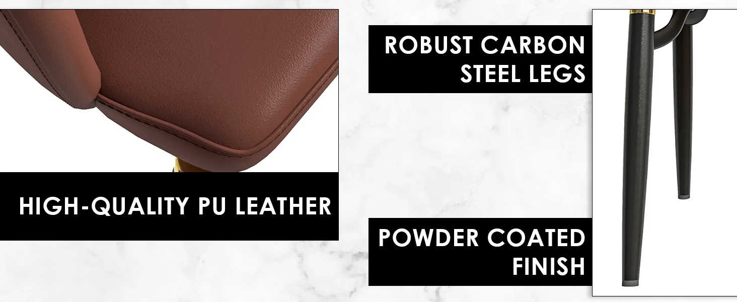 Entice Collection Modern Dining Chair in Brown