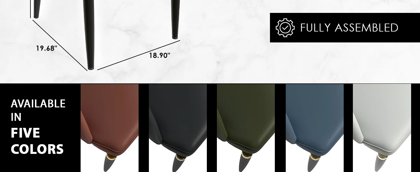 Entice Collection Modern Dining Chair Set of 4 in Green