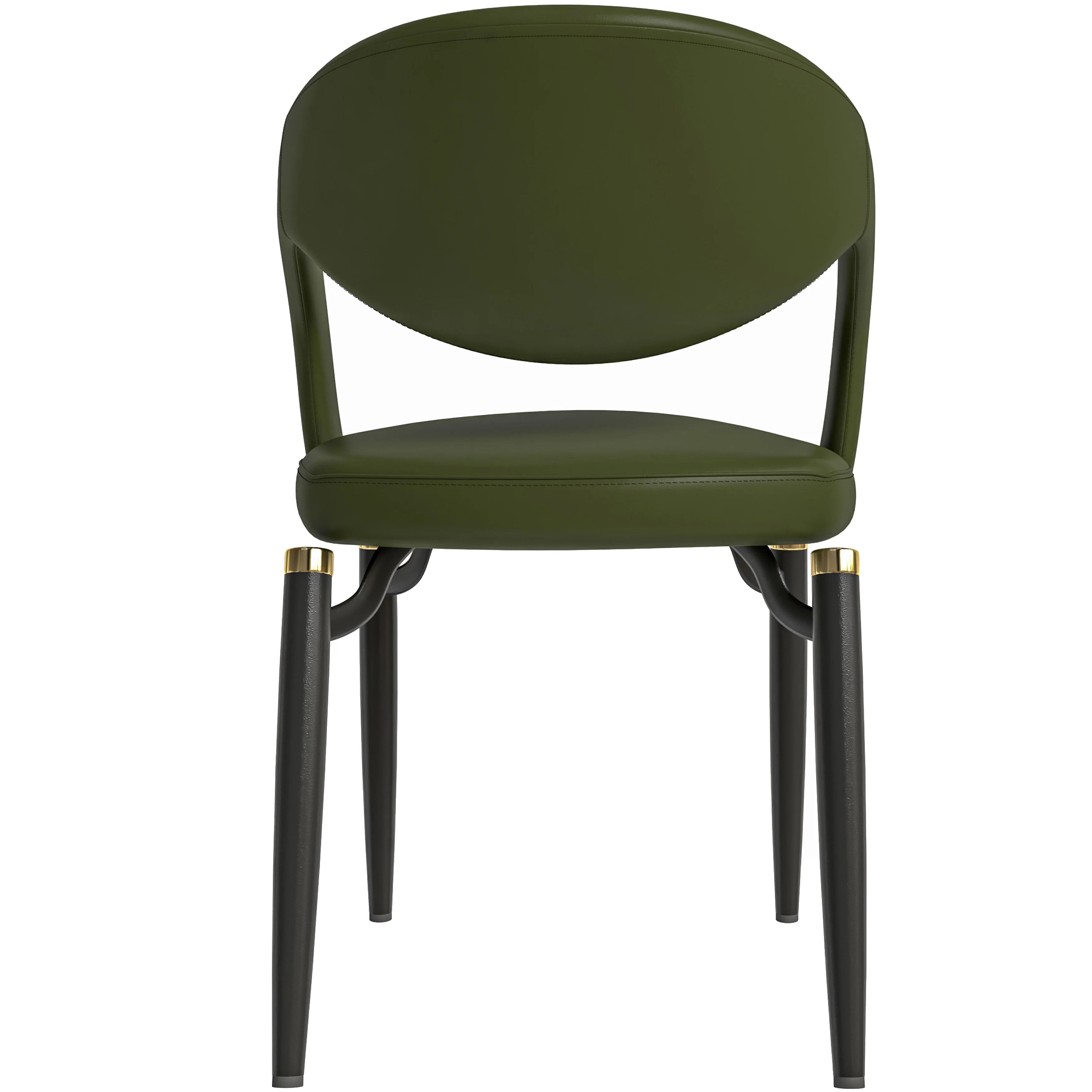 Entice Collection Modern Dining Chair Set of 4 in Green