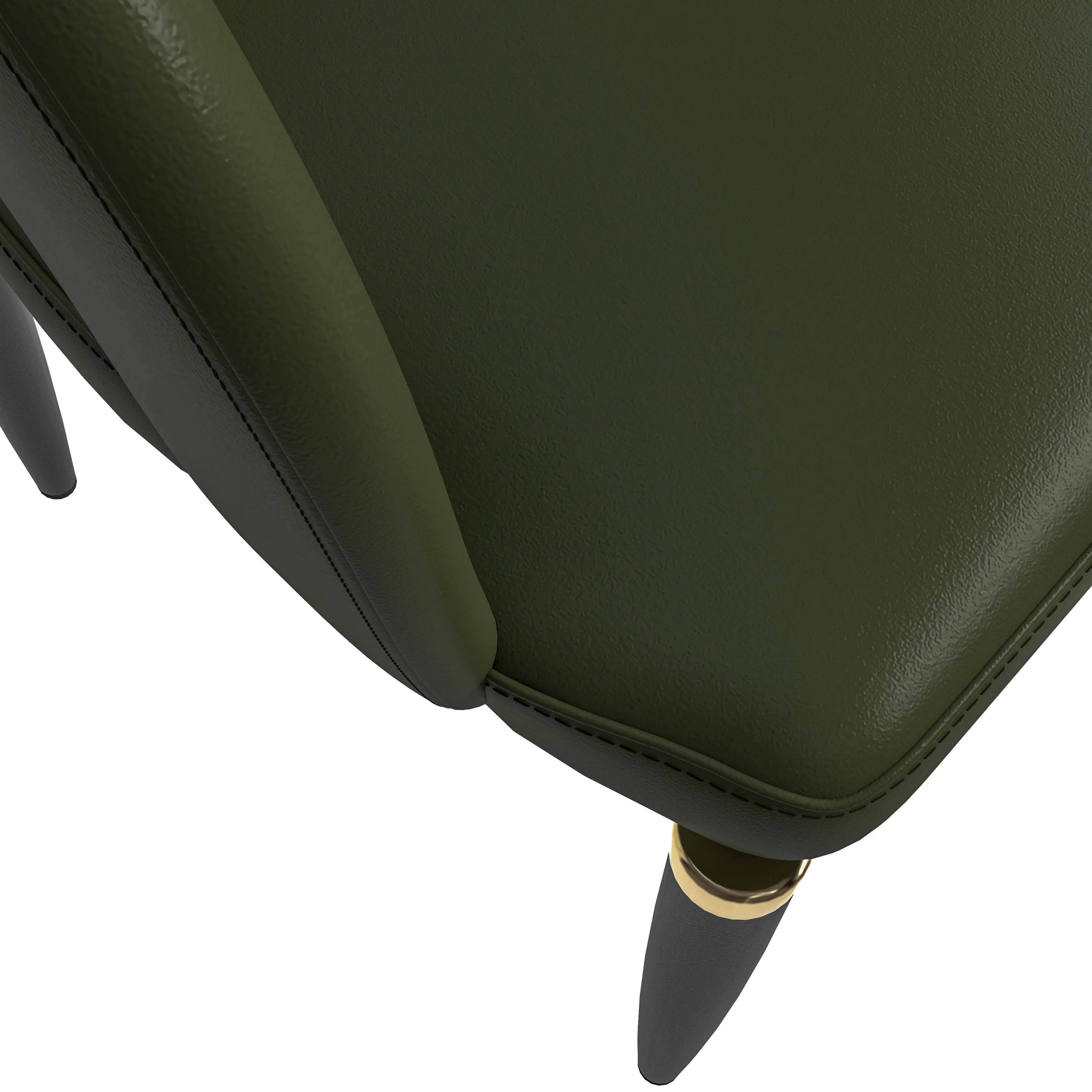 Entice Collection Modern Dining Chair Set of 4 in Green