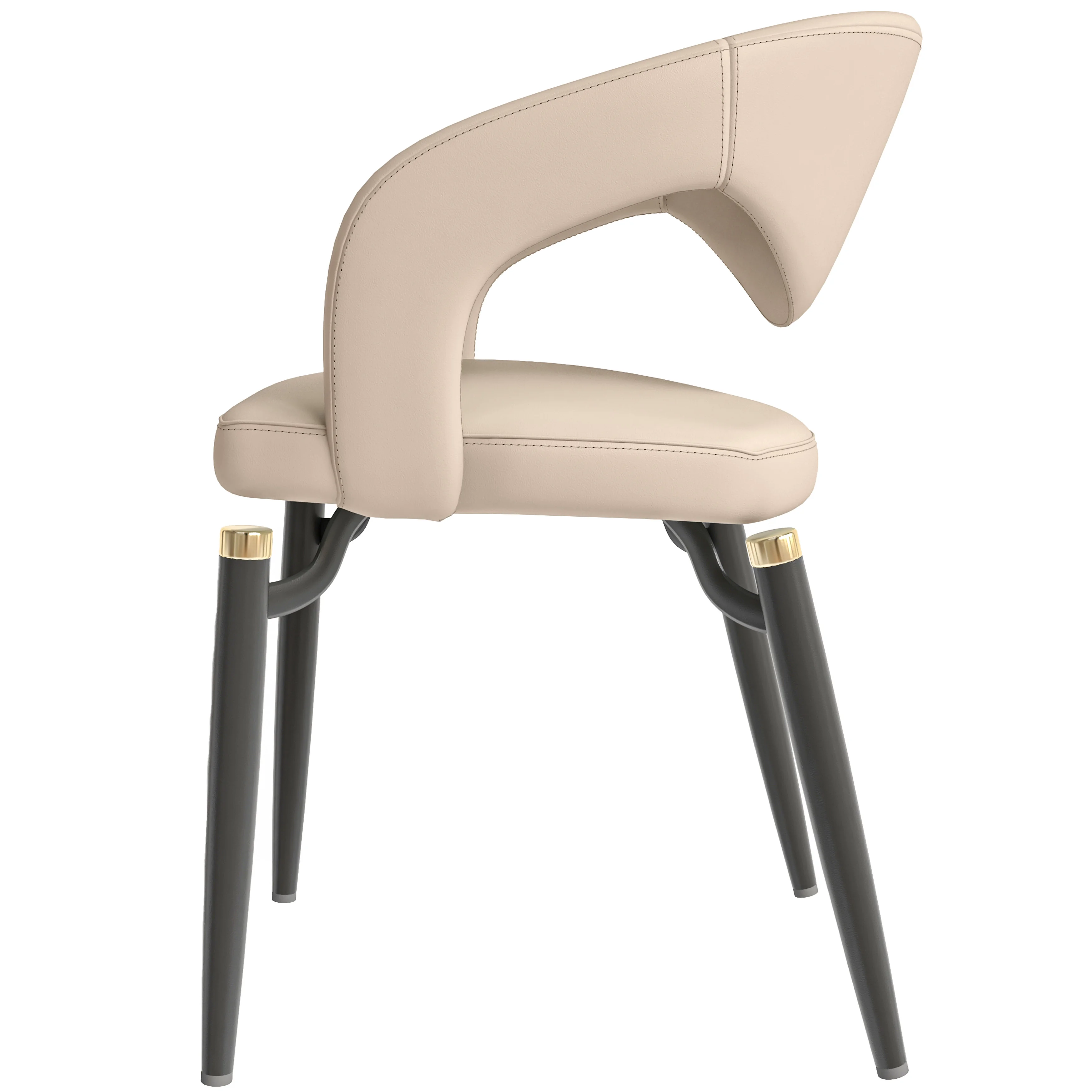 Entice Collection Modern Dining Chair Set of 4 in Grey