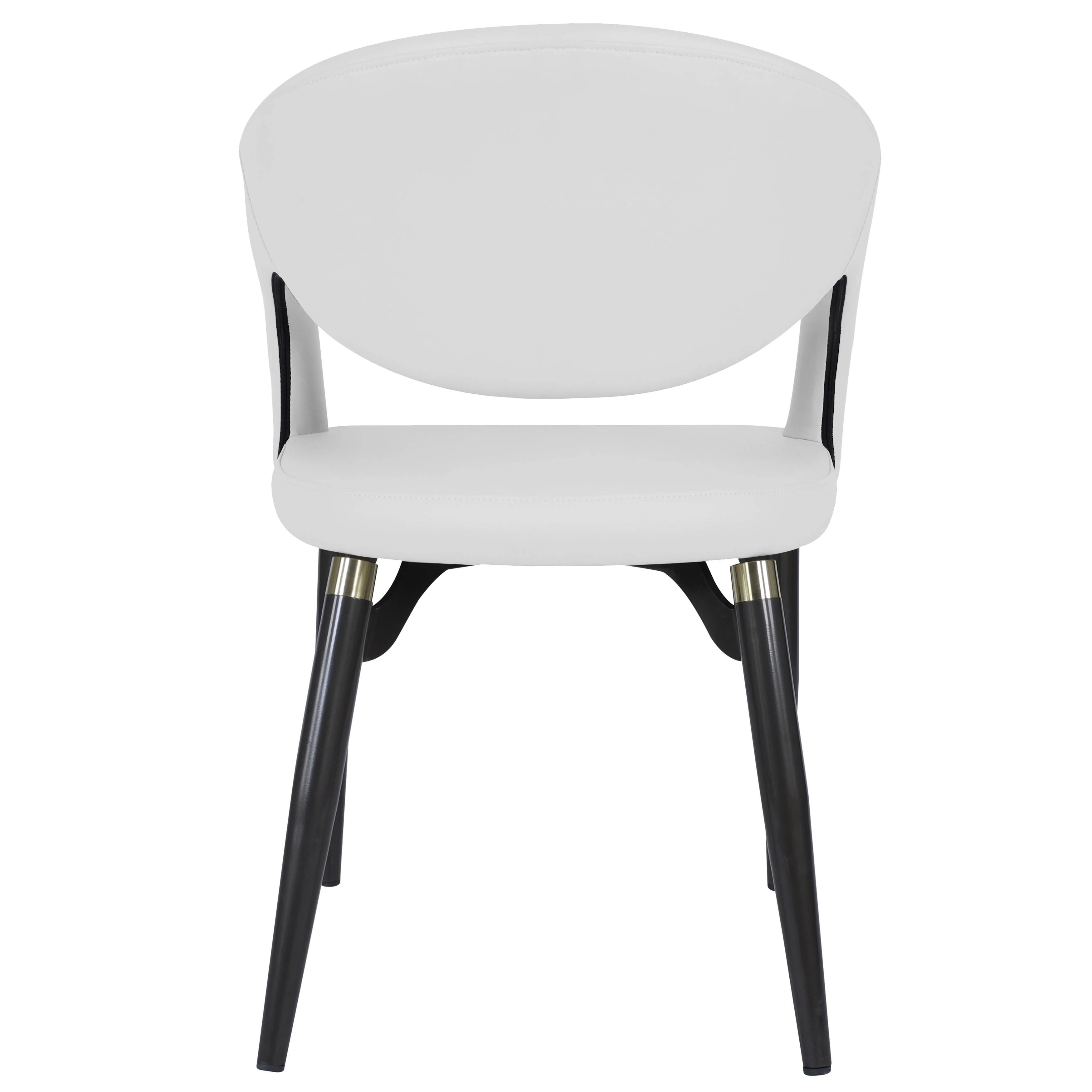 Entice Collection Modern Dining Chair Set of 2 in White