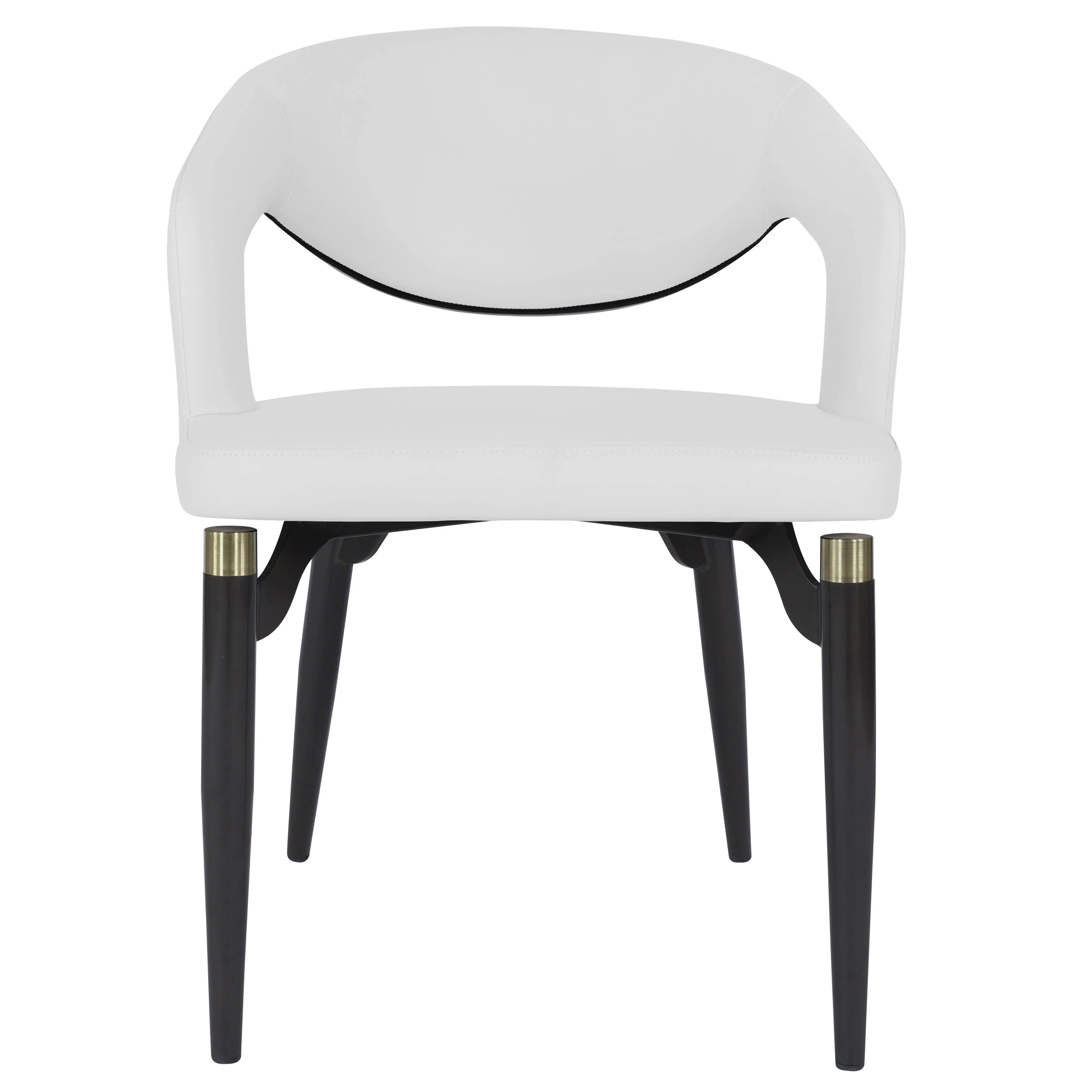 Entice Collection Modern Dining Chair Set of 4 in White