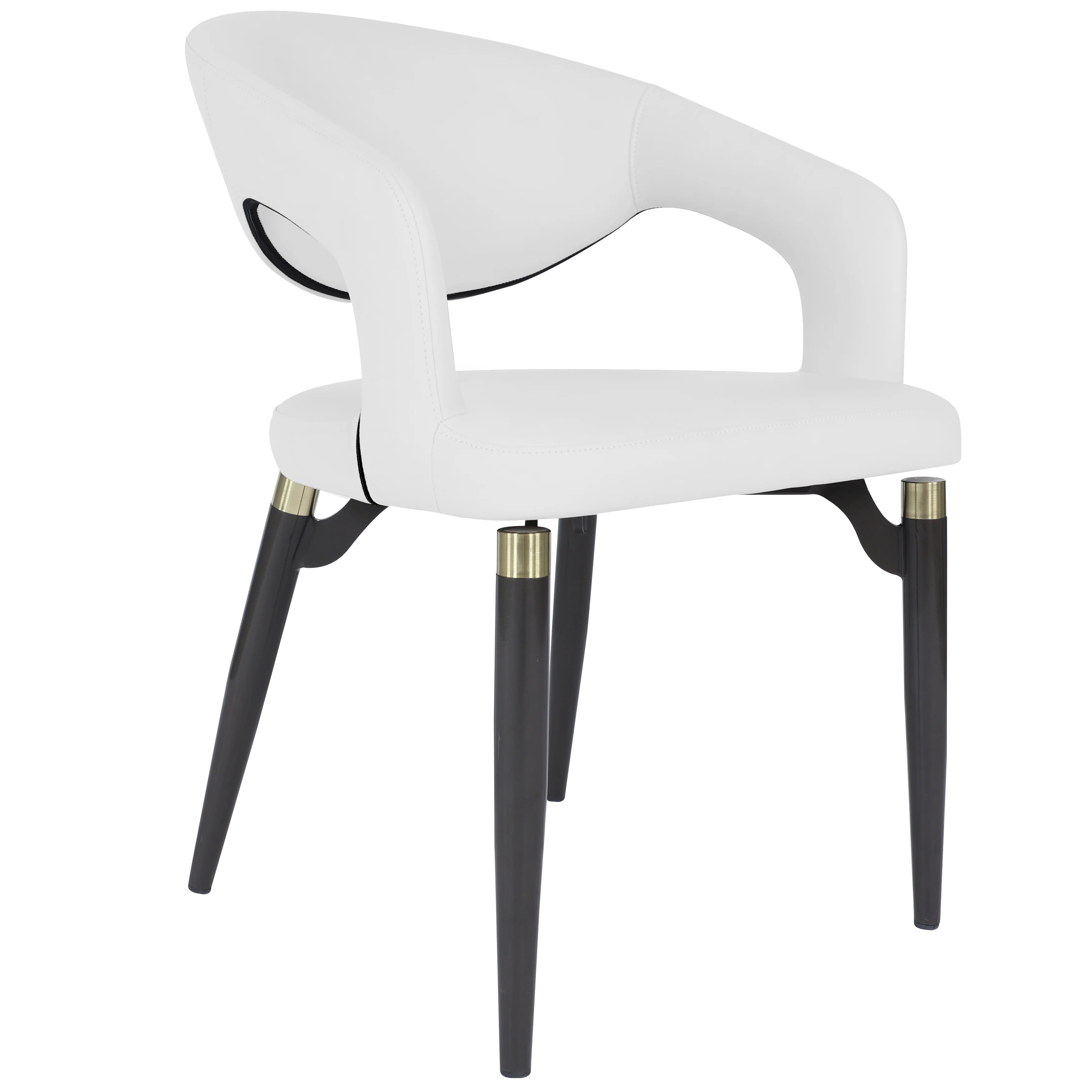 Entice Collection Modern Dining Chair in White