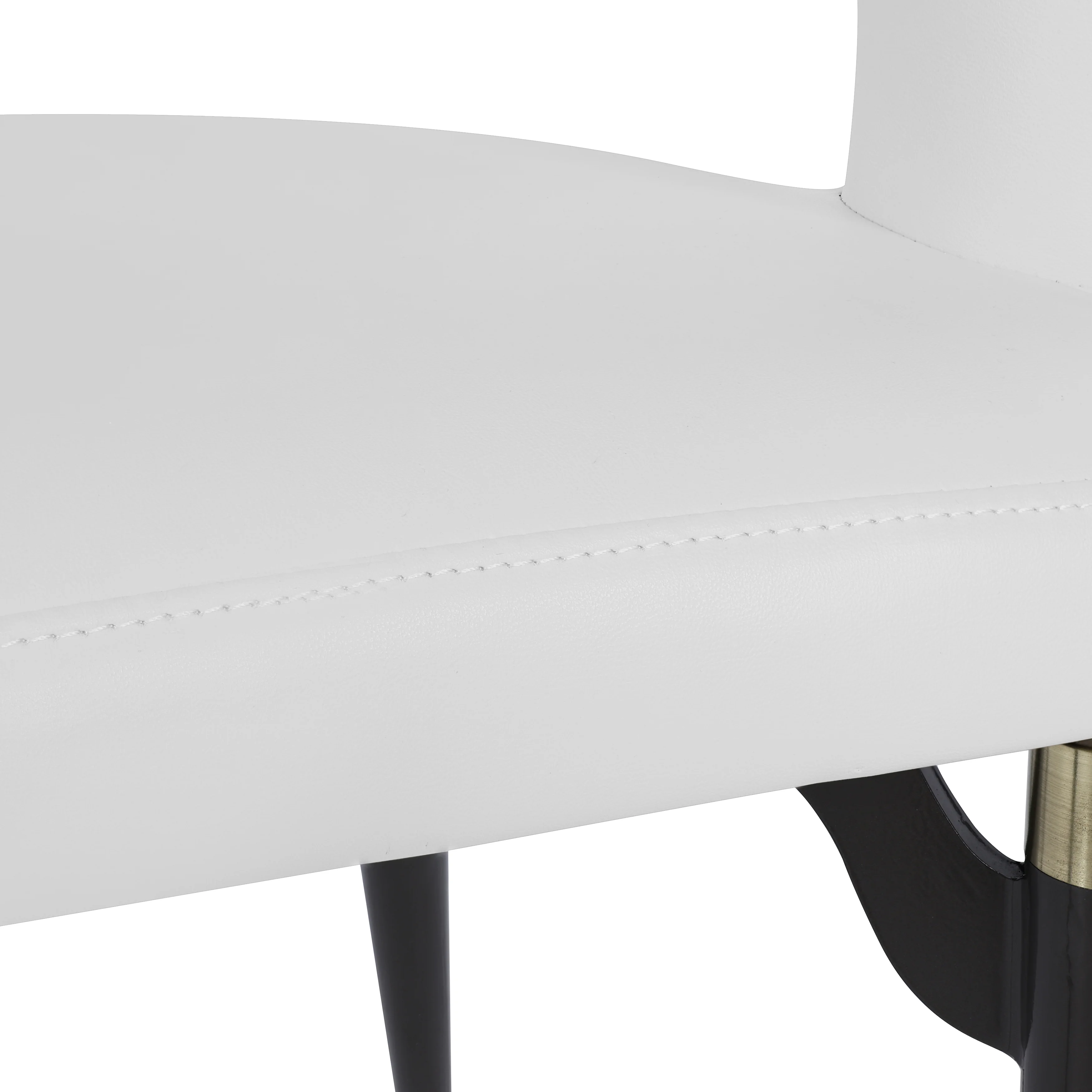 Entice Collection Modern Dining Chair in White