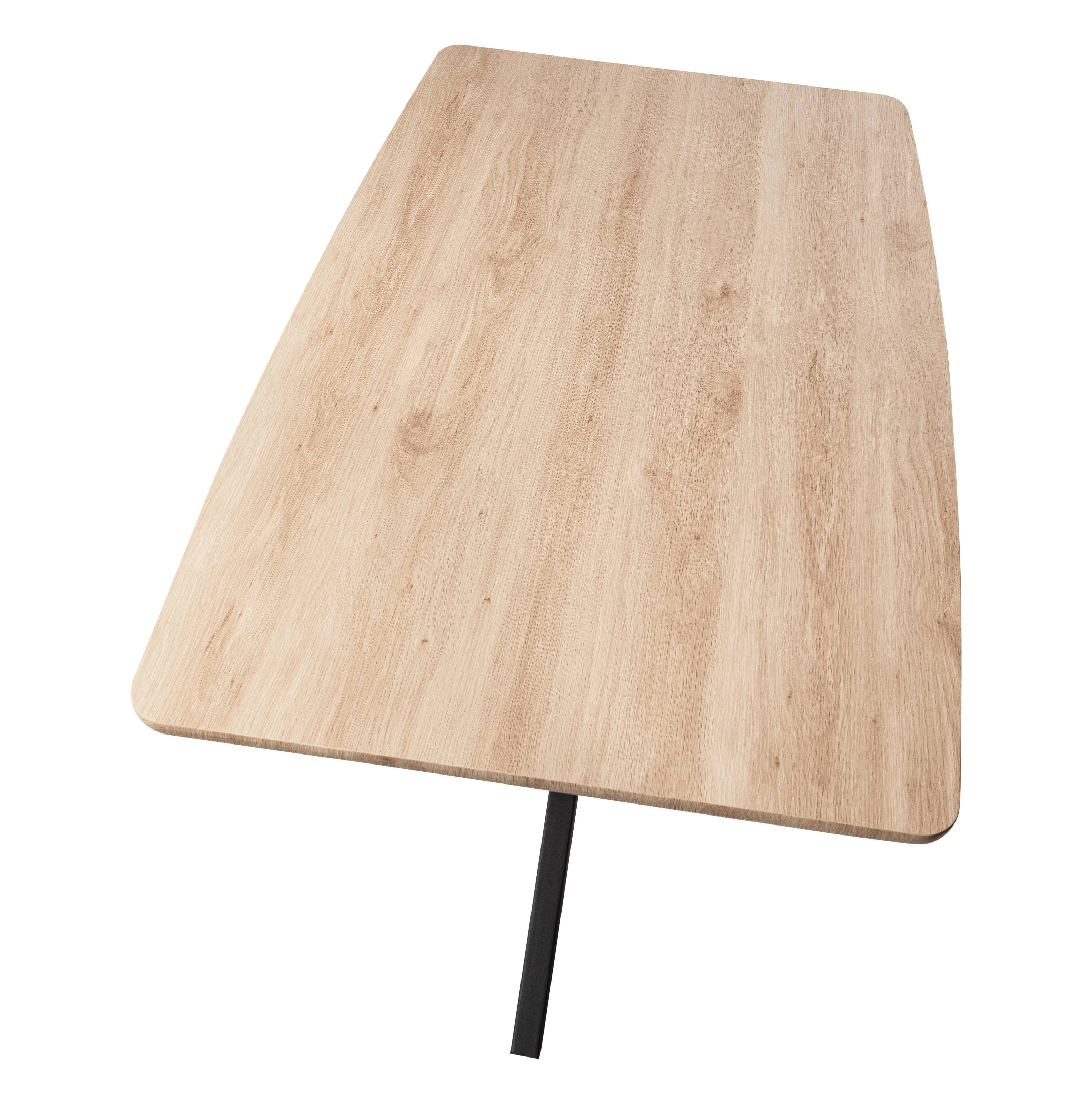 5-Piece Dining Set with 63" Rectangular Dining Table in Maple with 4 Velvet Dining Chairs in White Steel Legs in Black