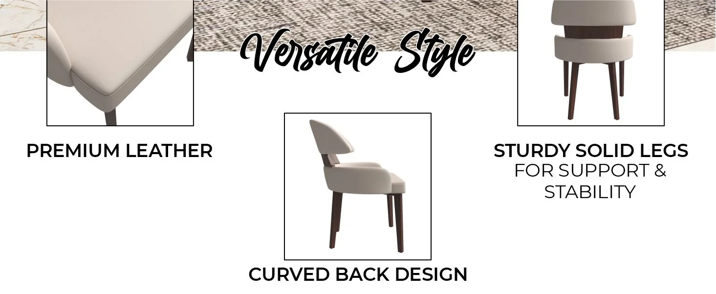 Ethos Collection Modern Wooden Dining Chair in Toupe