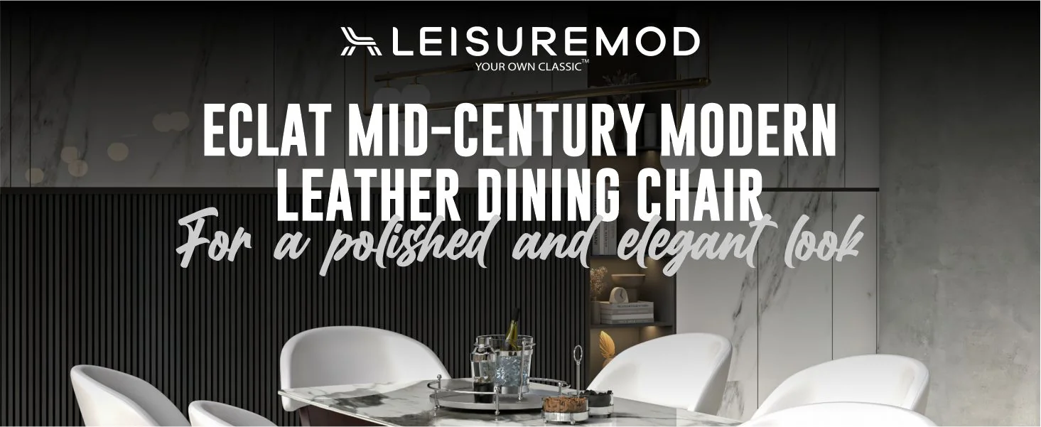 Ethos Collection Modern Wooden Dining Chair in White