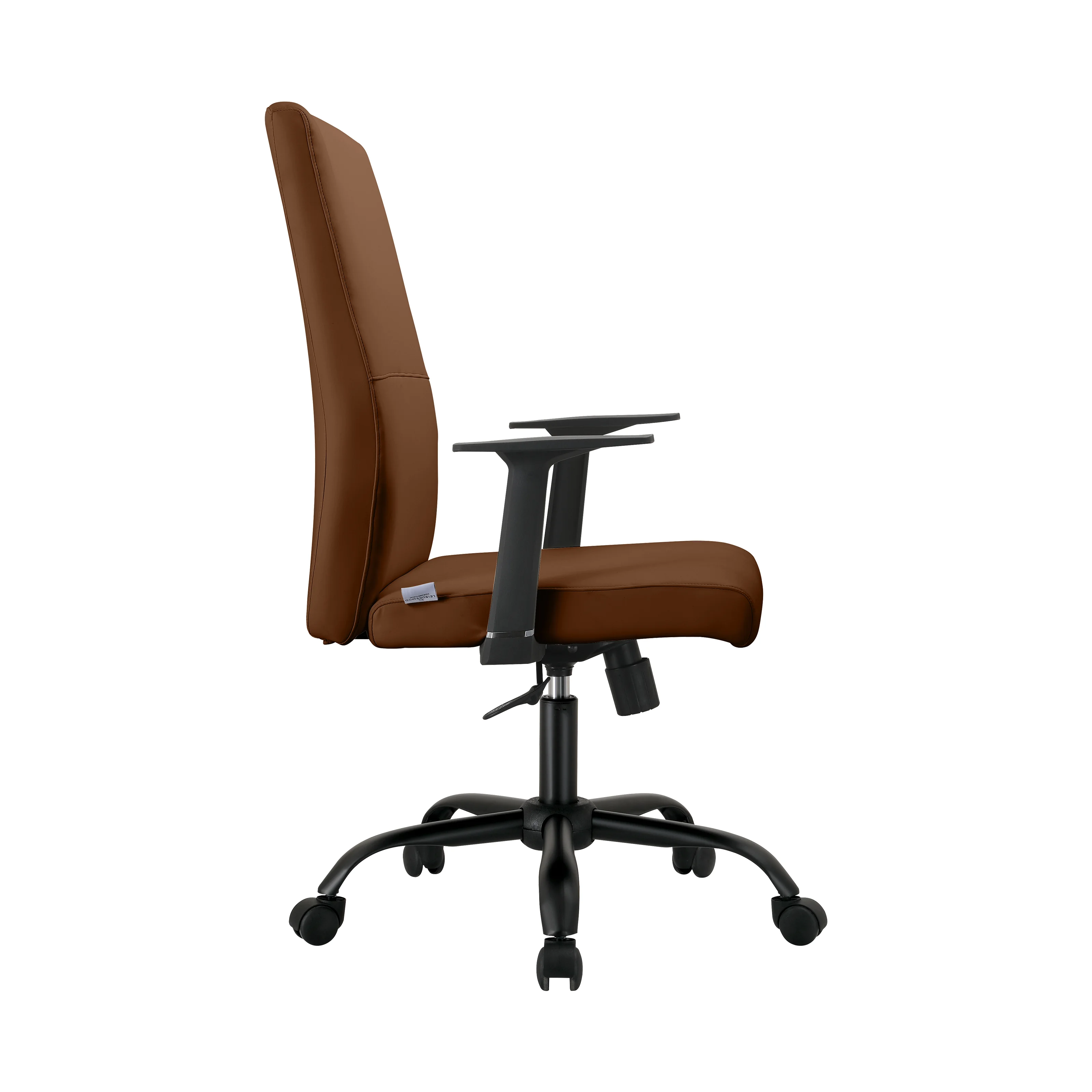 Evander Series Office Guest Chair in Dark Brown Leather