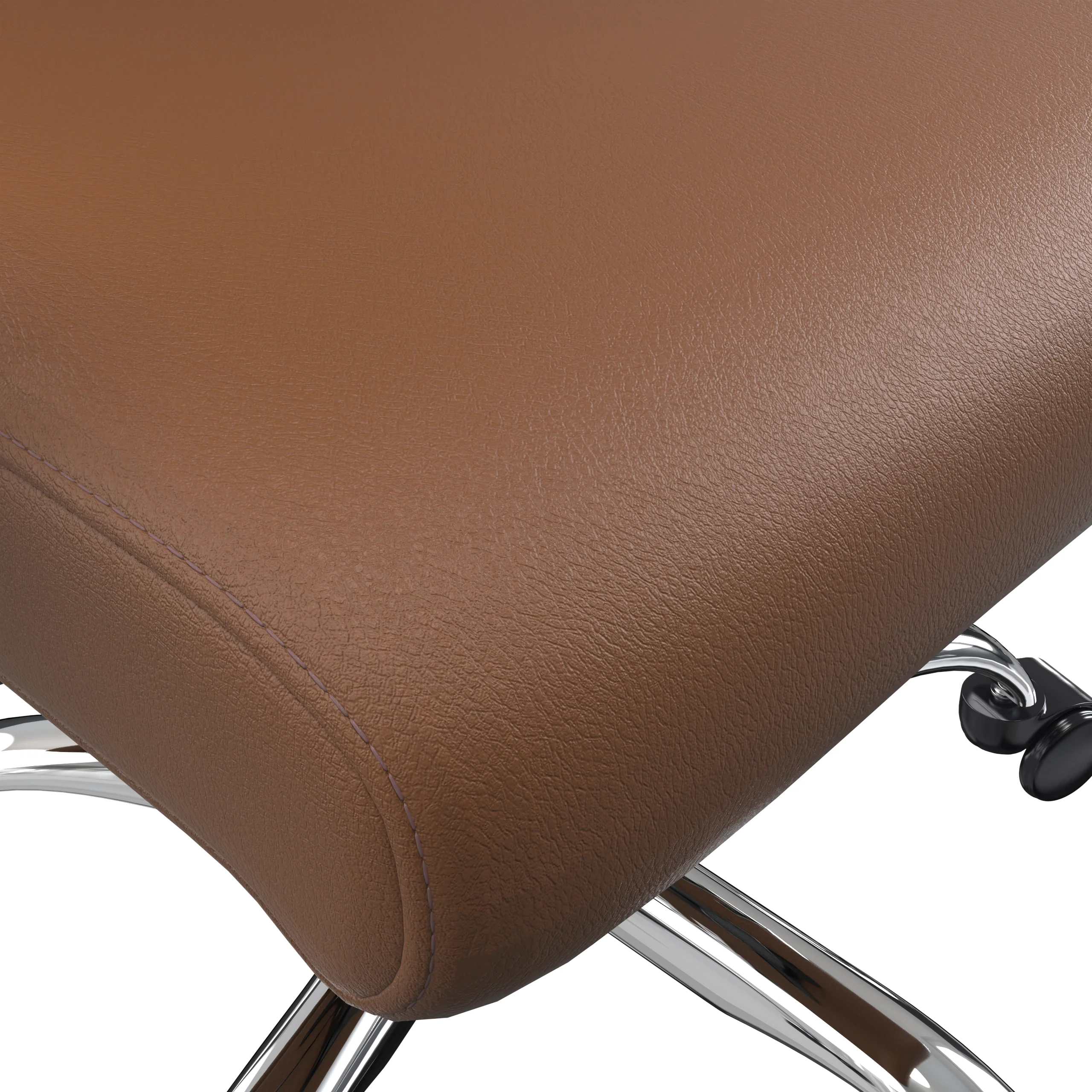 Evander Series Office Chair in Dark Brown Leather
