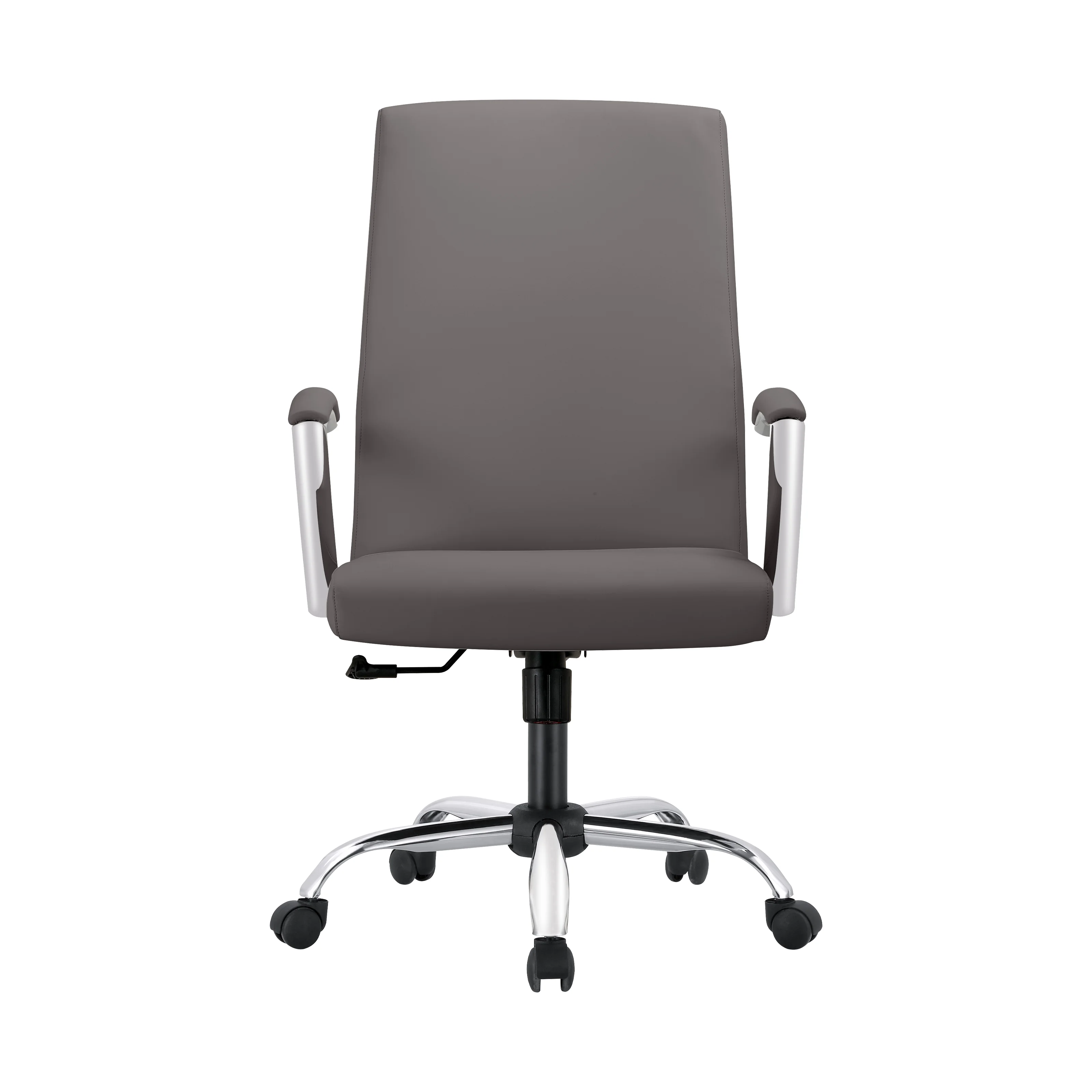 Evander Series Office Chair in Grey Leather