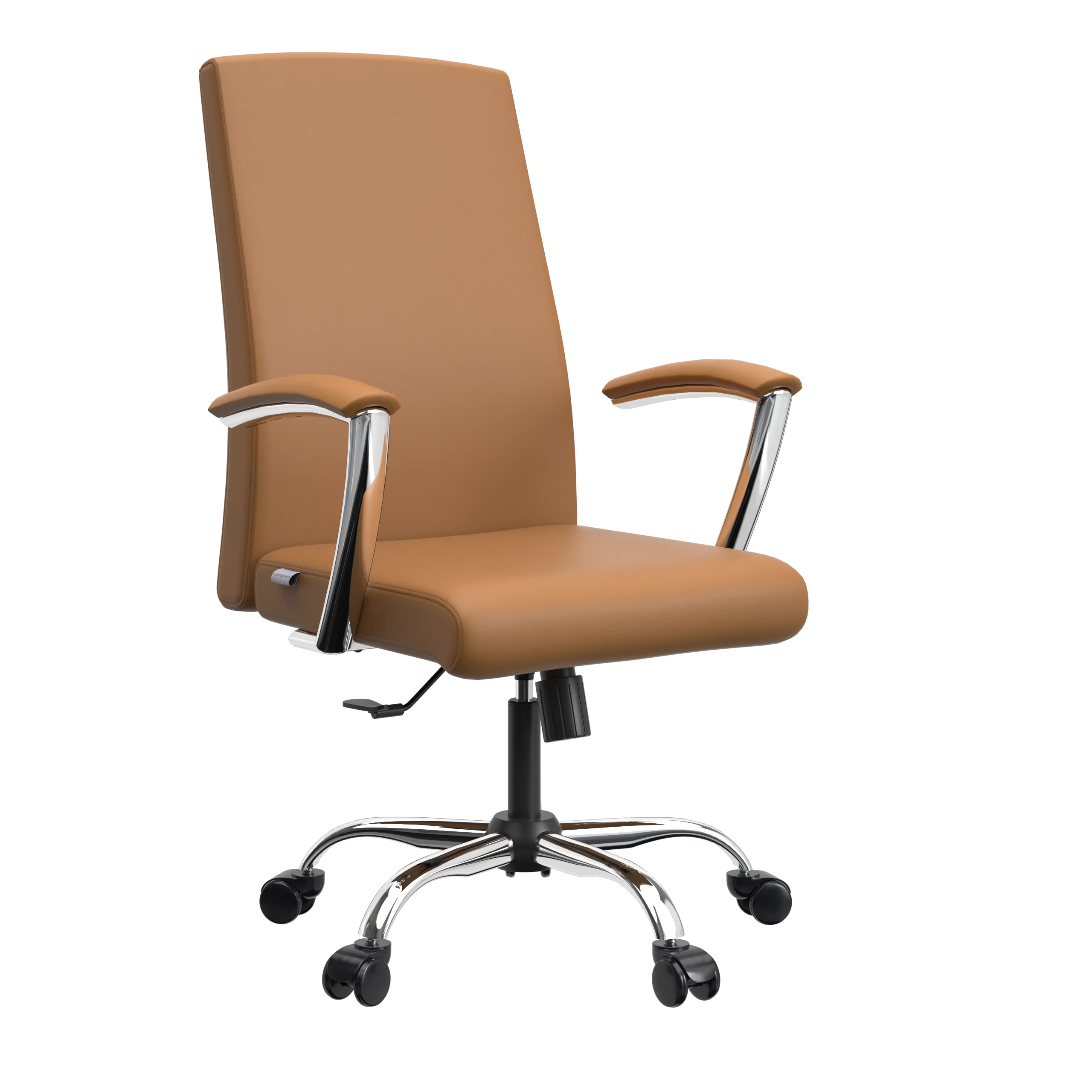 Evander Series Office Chair in Acorn Brown Leather
