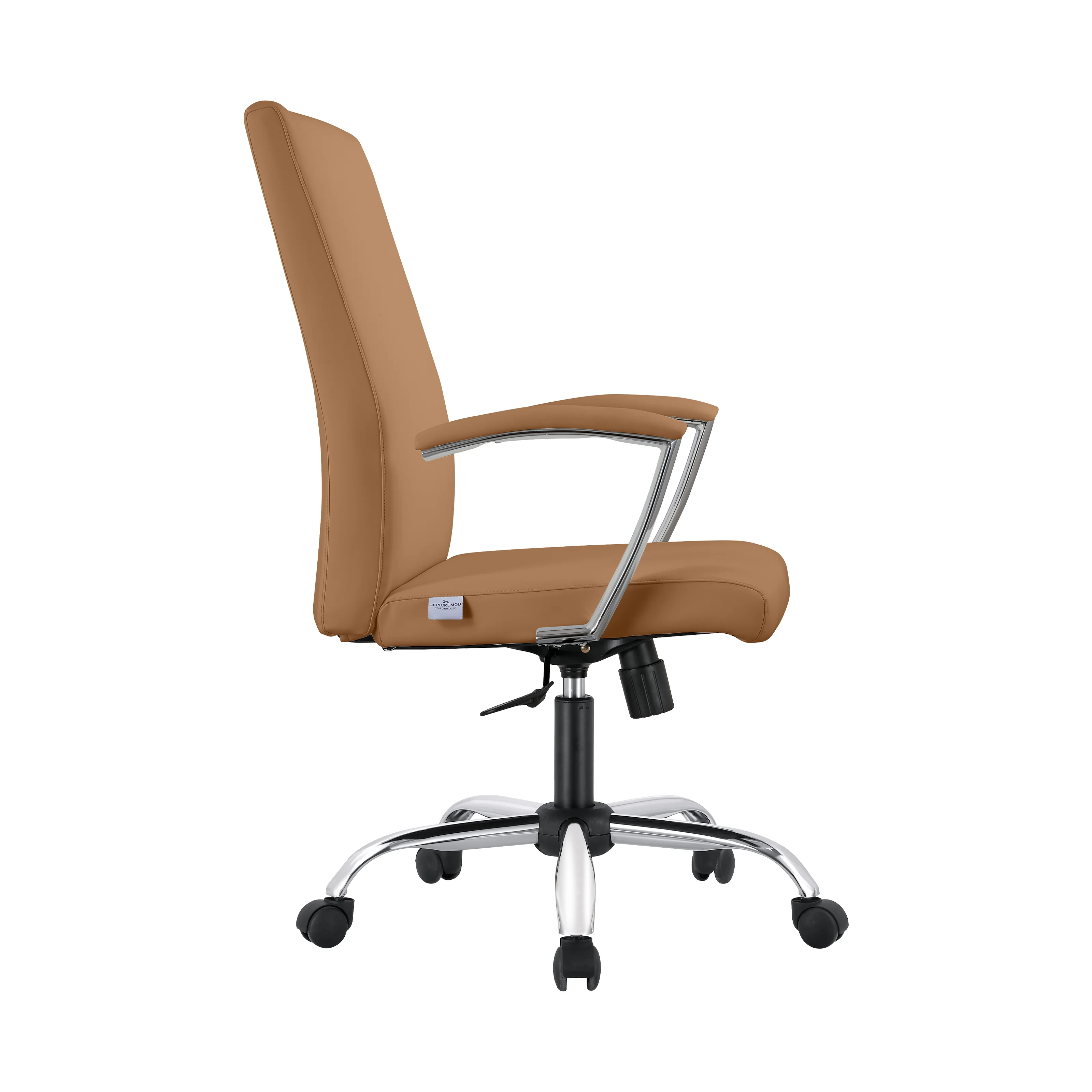 Evander Series Office Chair in Acorn Brown Leather
