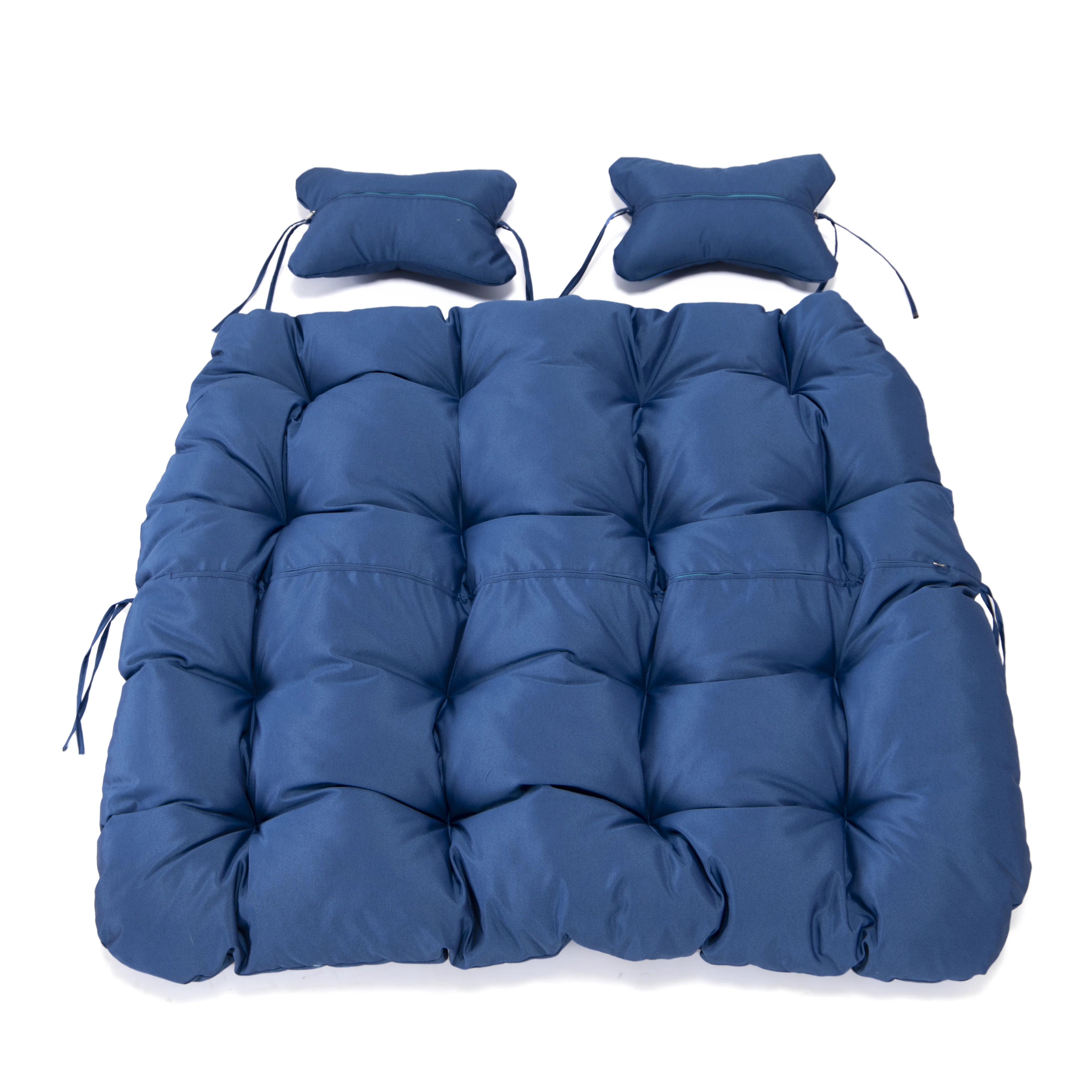 Wicker 2 Person Double Folding Hanging Egg Swing Cushion