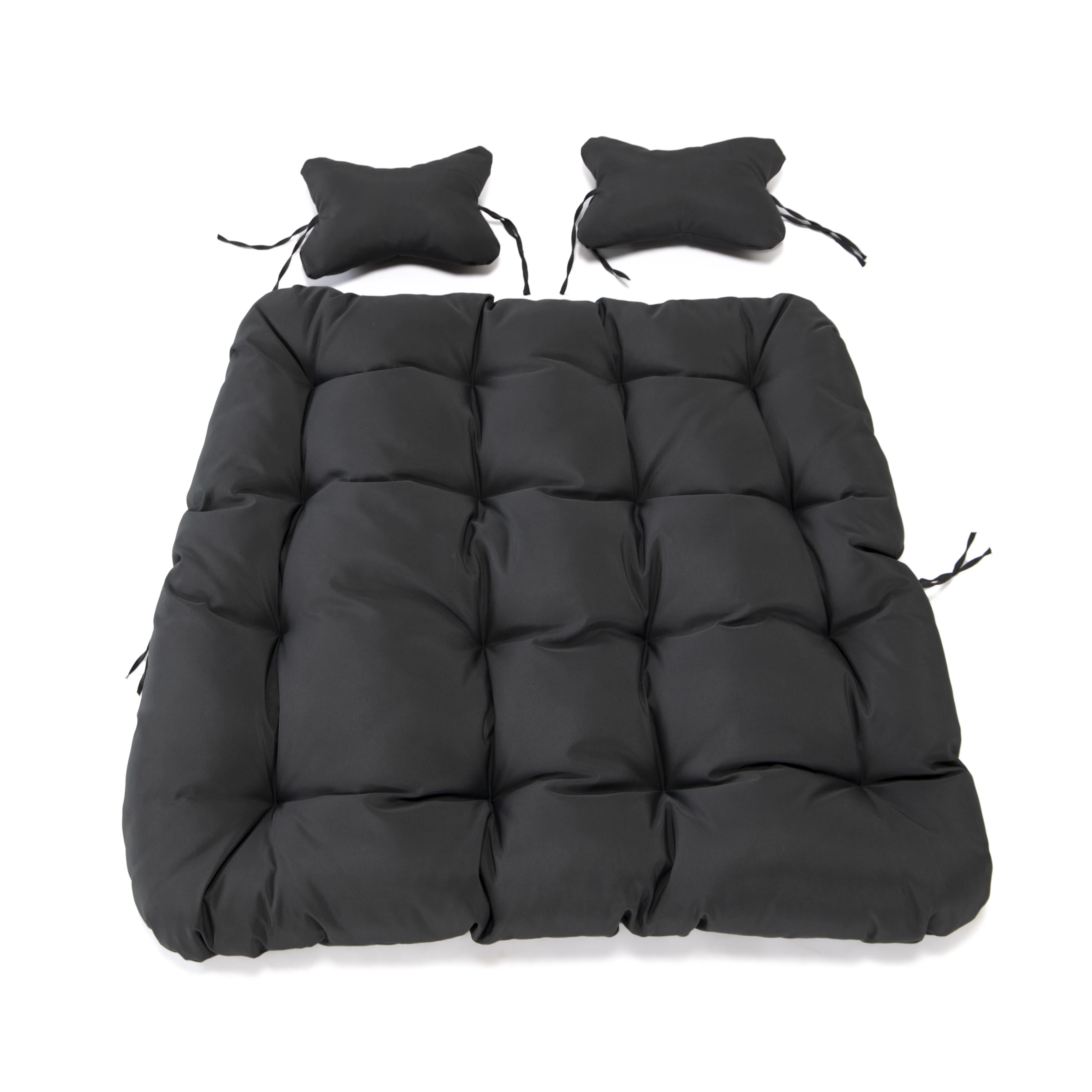 Wicker 2 Person Double Folding Hanging Egg Swing Cushion