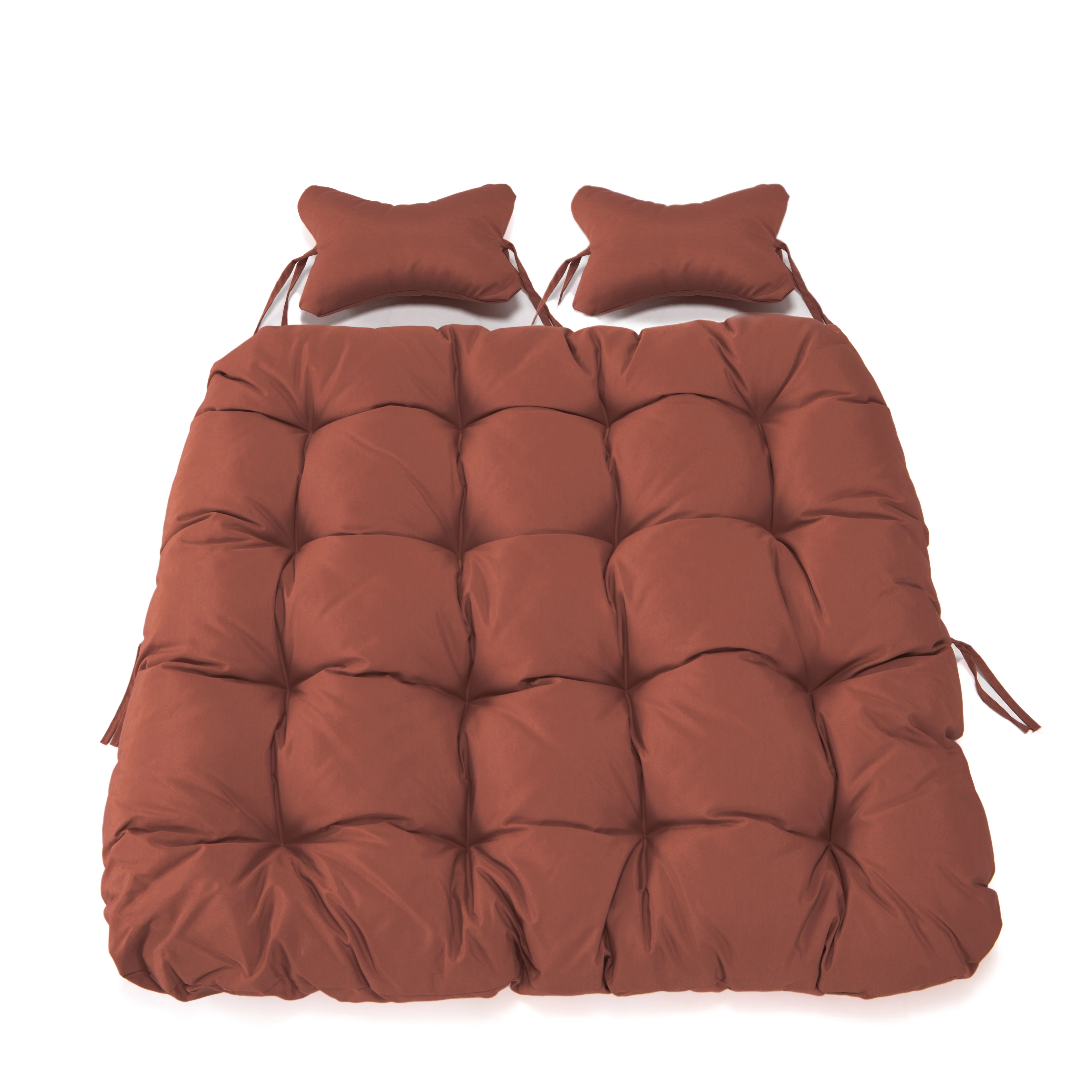 Wicker 2 Person Double Folding Hanging Egg Swing Cushion