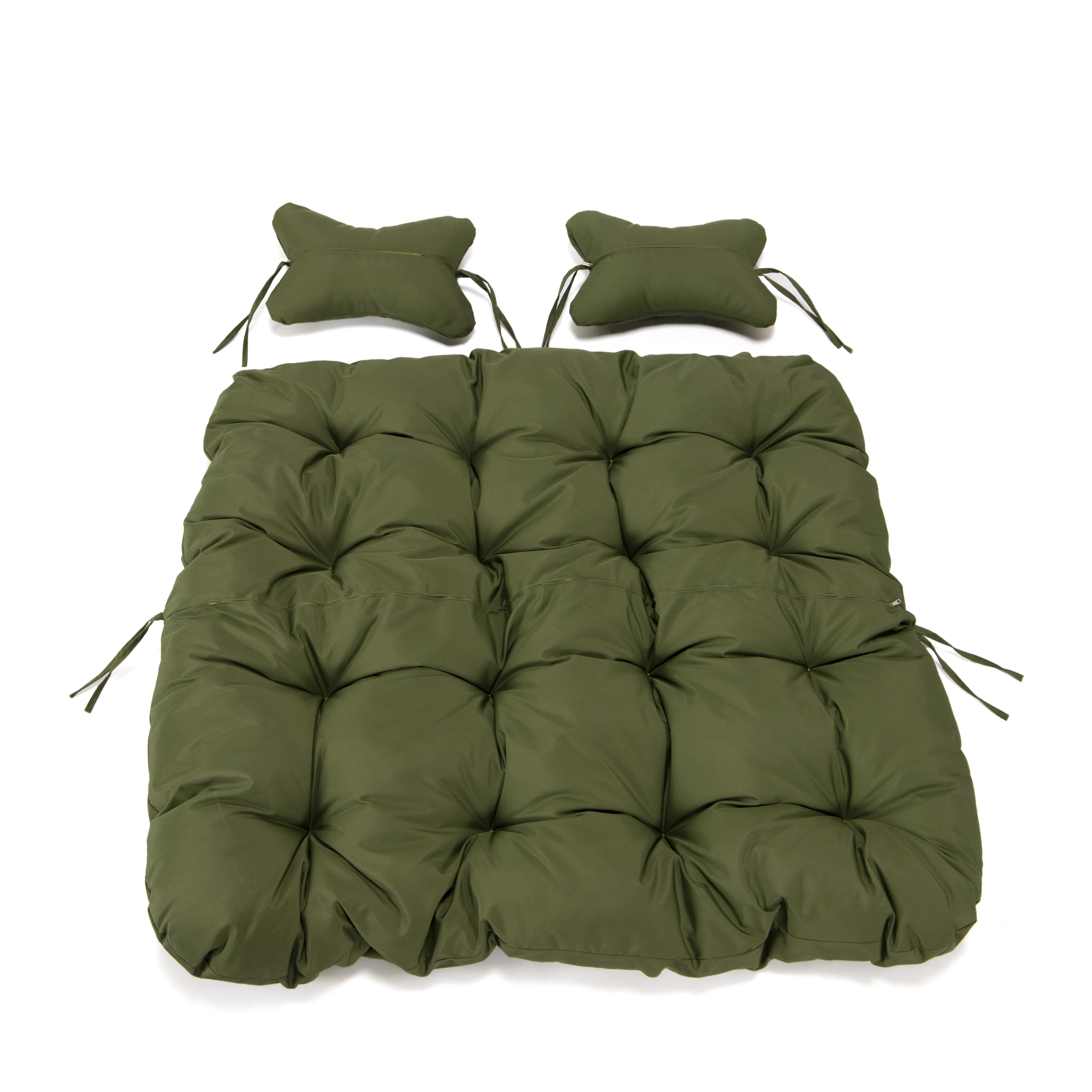 Wicker 2 Person Double Folding Hanging Egg Swing Cushion