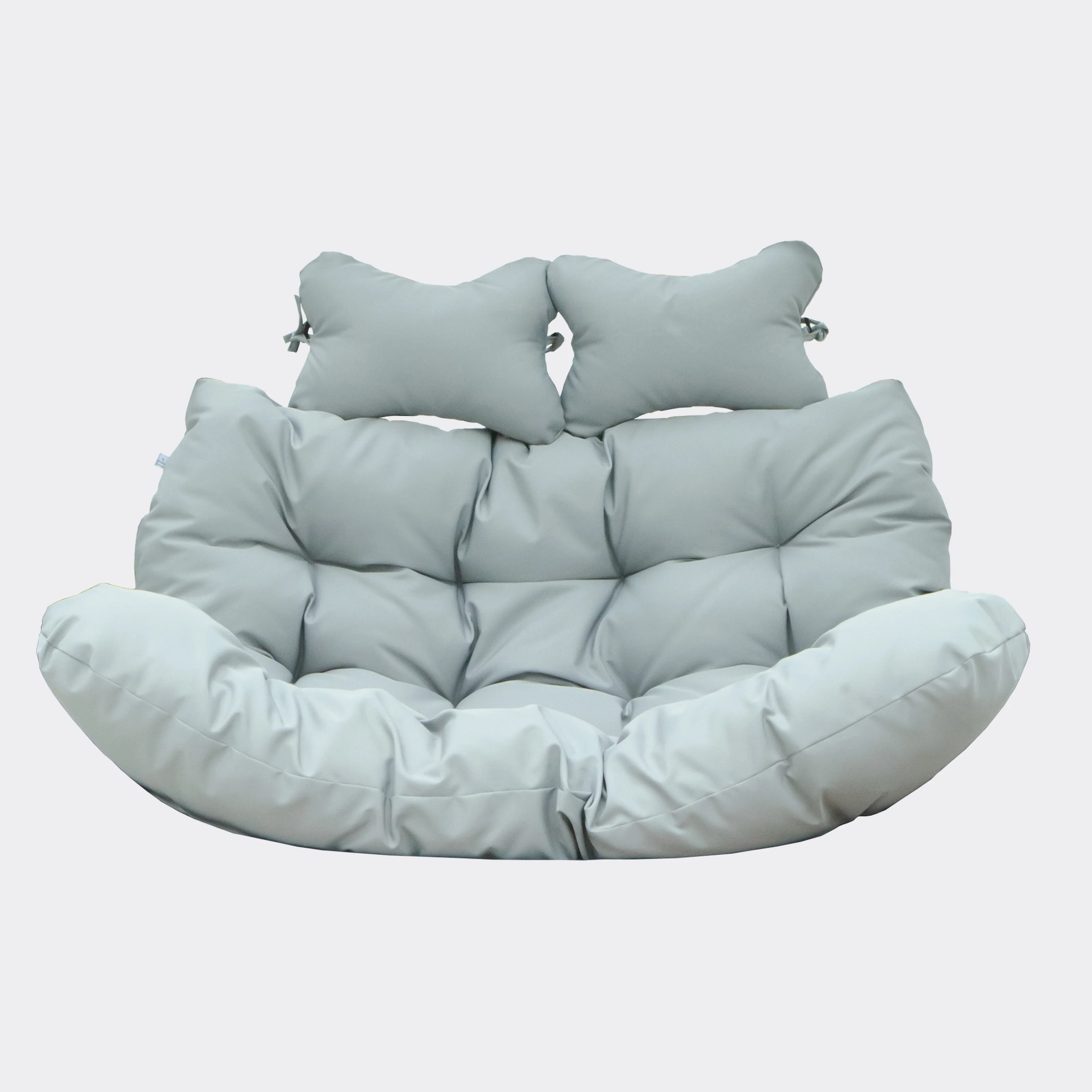 Wicker 2 Person Double Folding Hanging Egg Swing Cushion