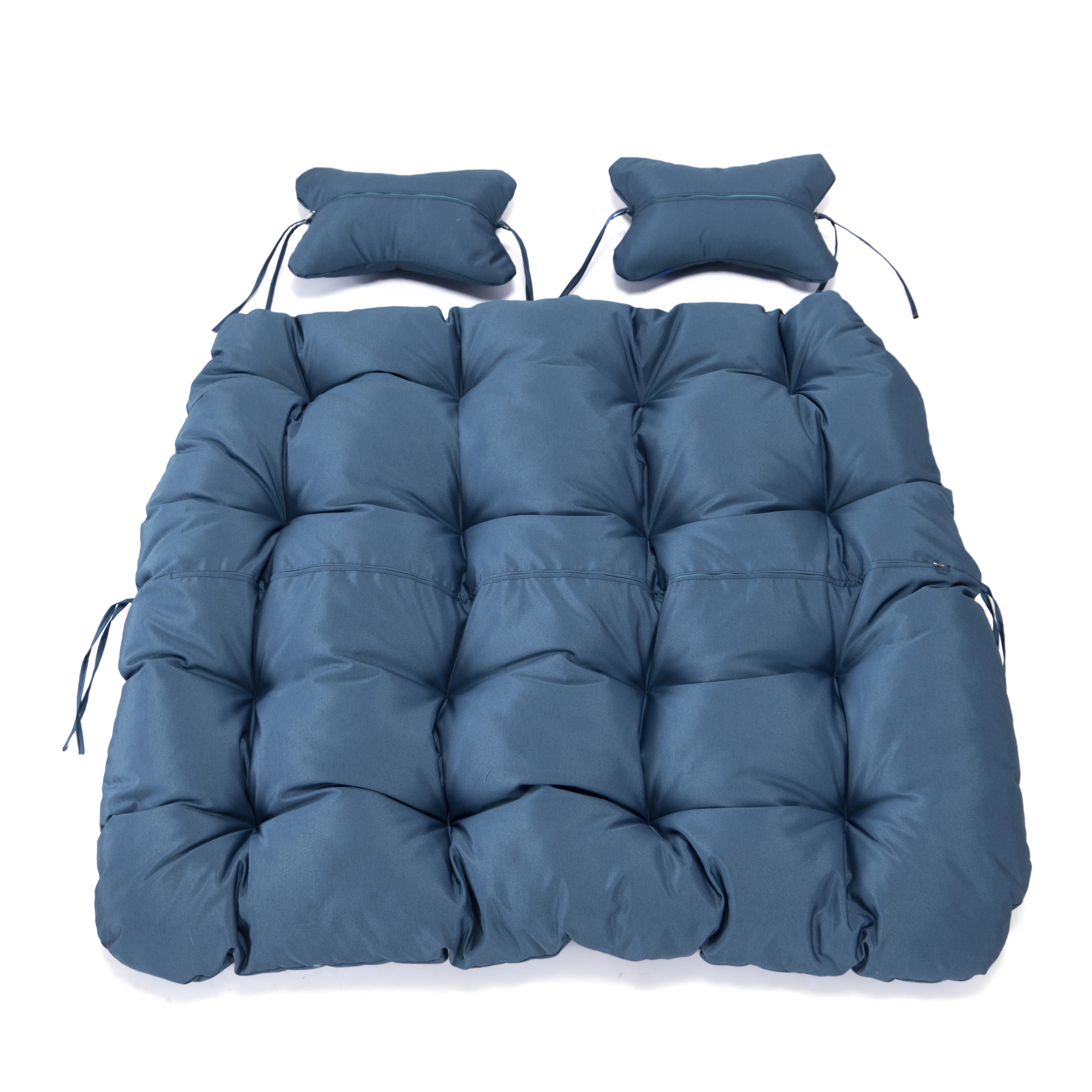 Wicker 2 Person Double Folding Hanging Egg Swing Cushion