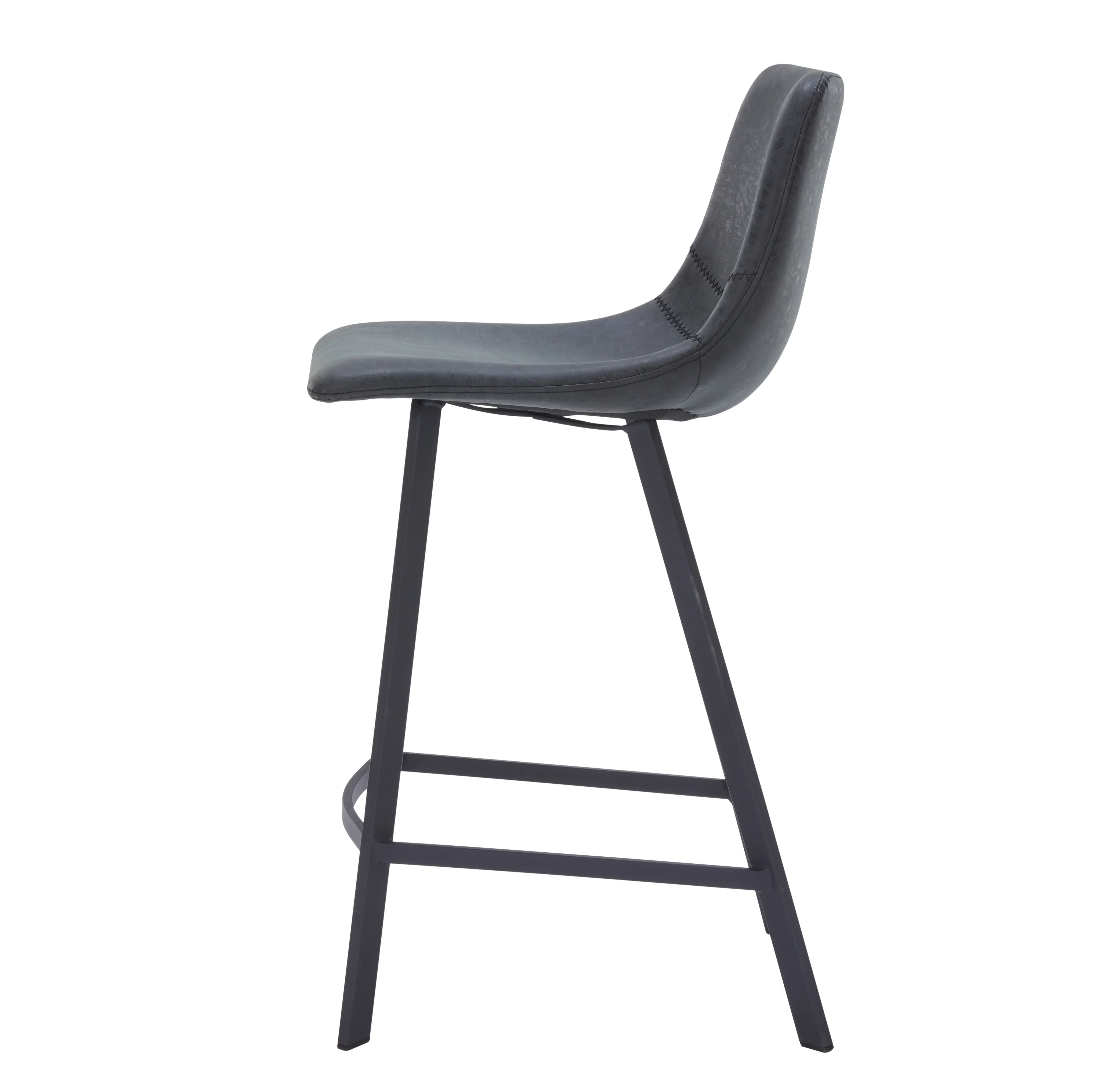 Elland - Counter stool -Charcoal Black