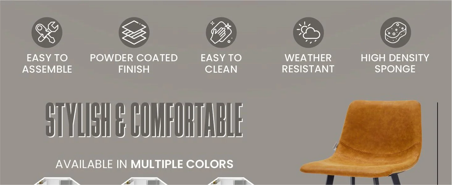 Elland - Counter stool -Light Brown