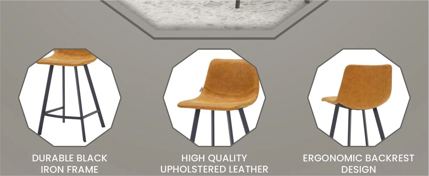 Elland - Counter stool -Light Brown