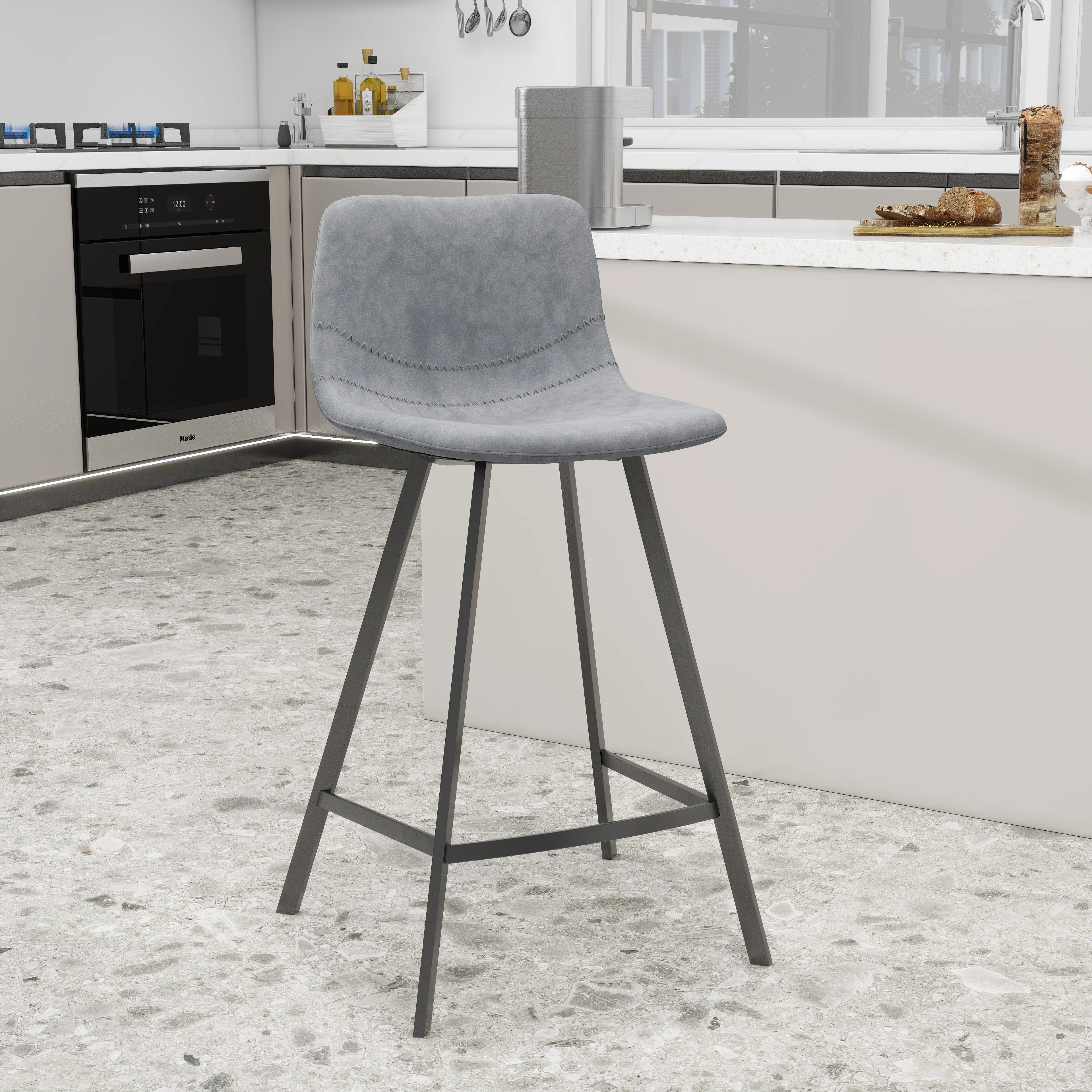Elland - Counter stool -Light Grey