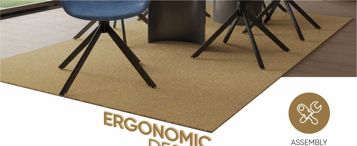 Markley Modern Leather Dining Swival Arm Chair in Light Blue