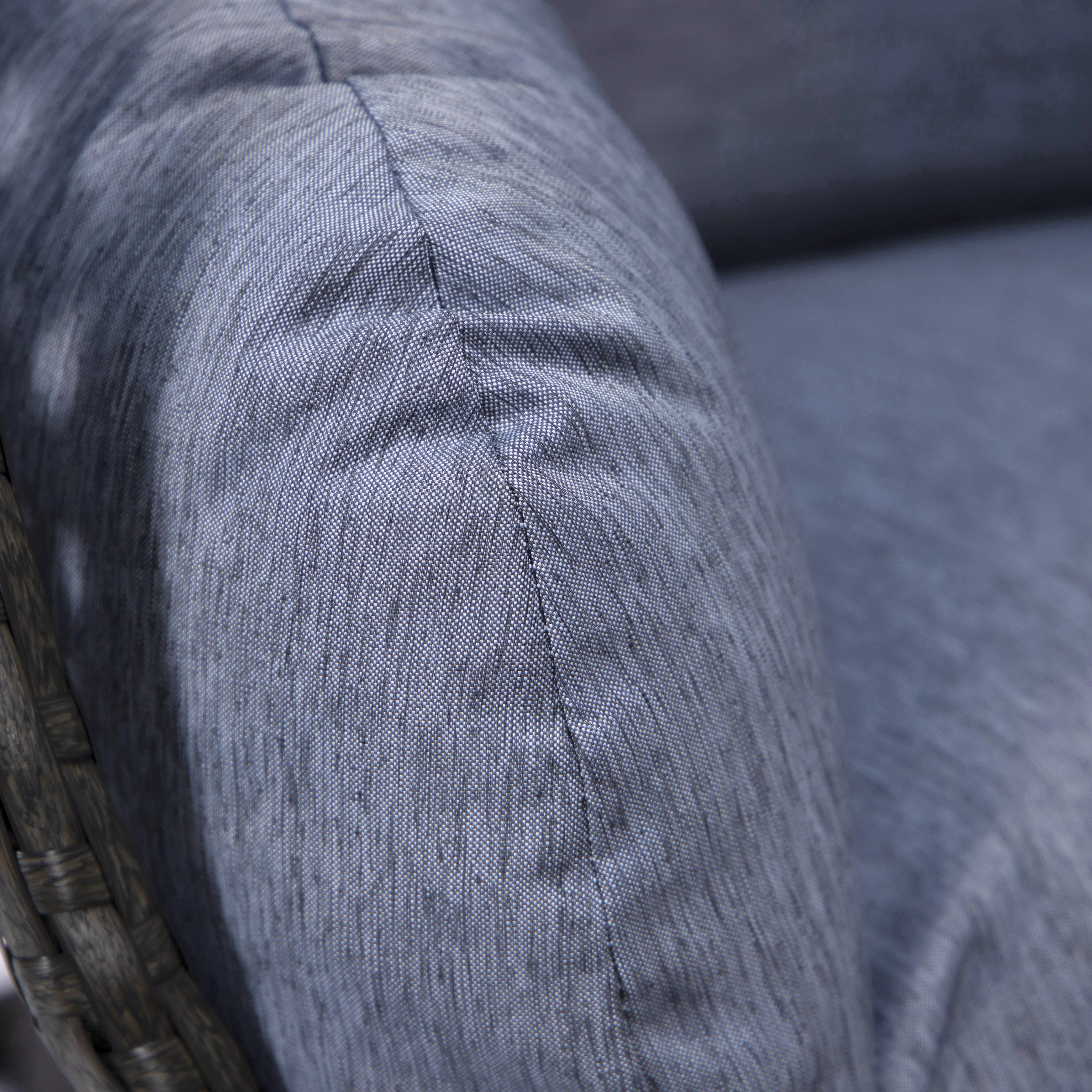 Charcoal Wicker Hanging Egg Swing Chair