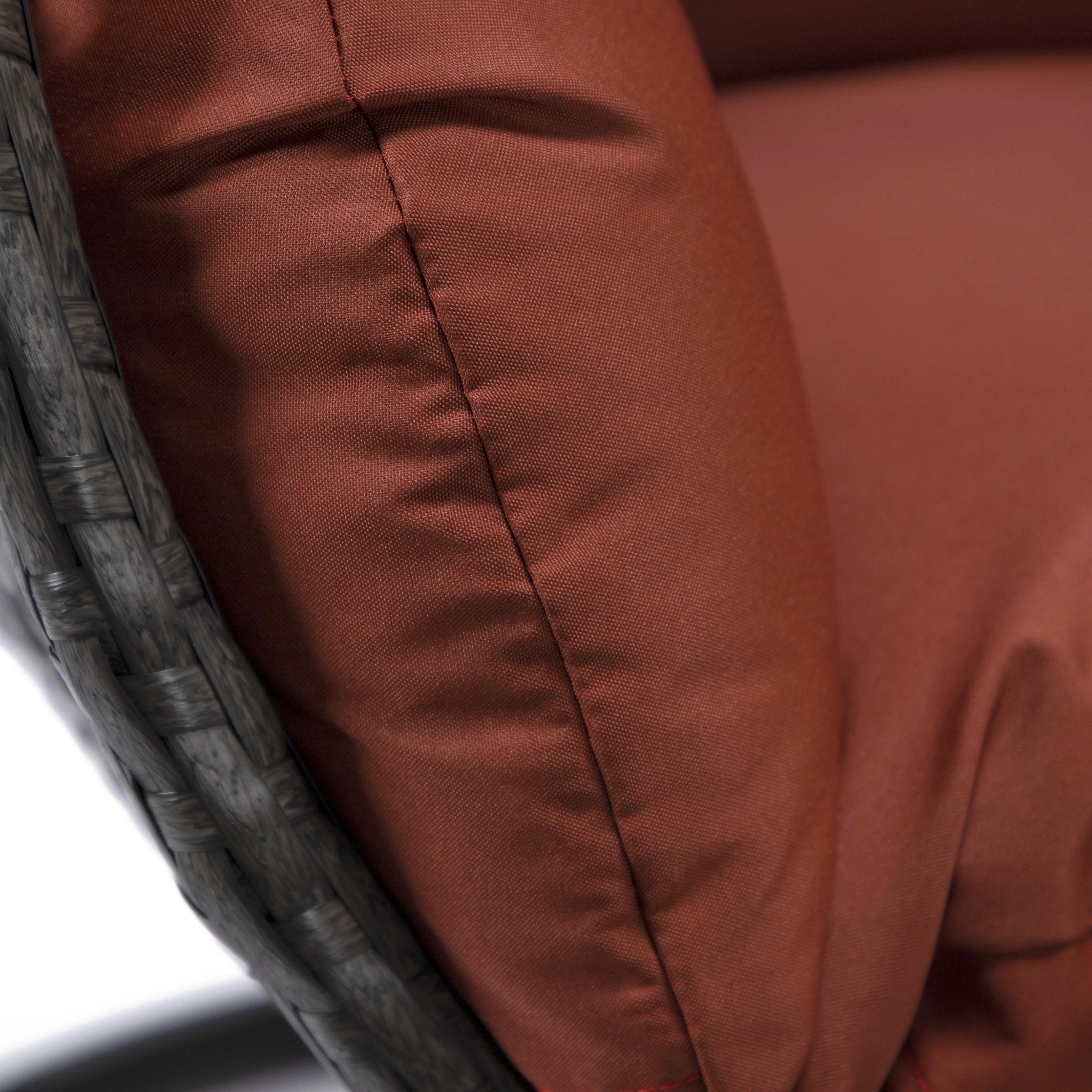 Charcoal Wicker Hanging Egg Swing Chair