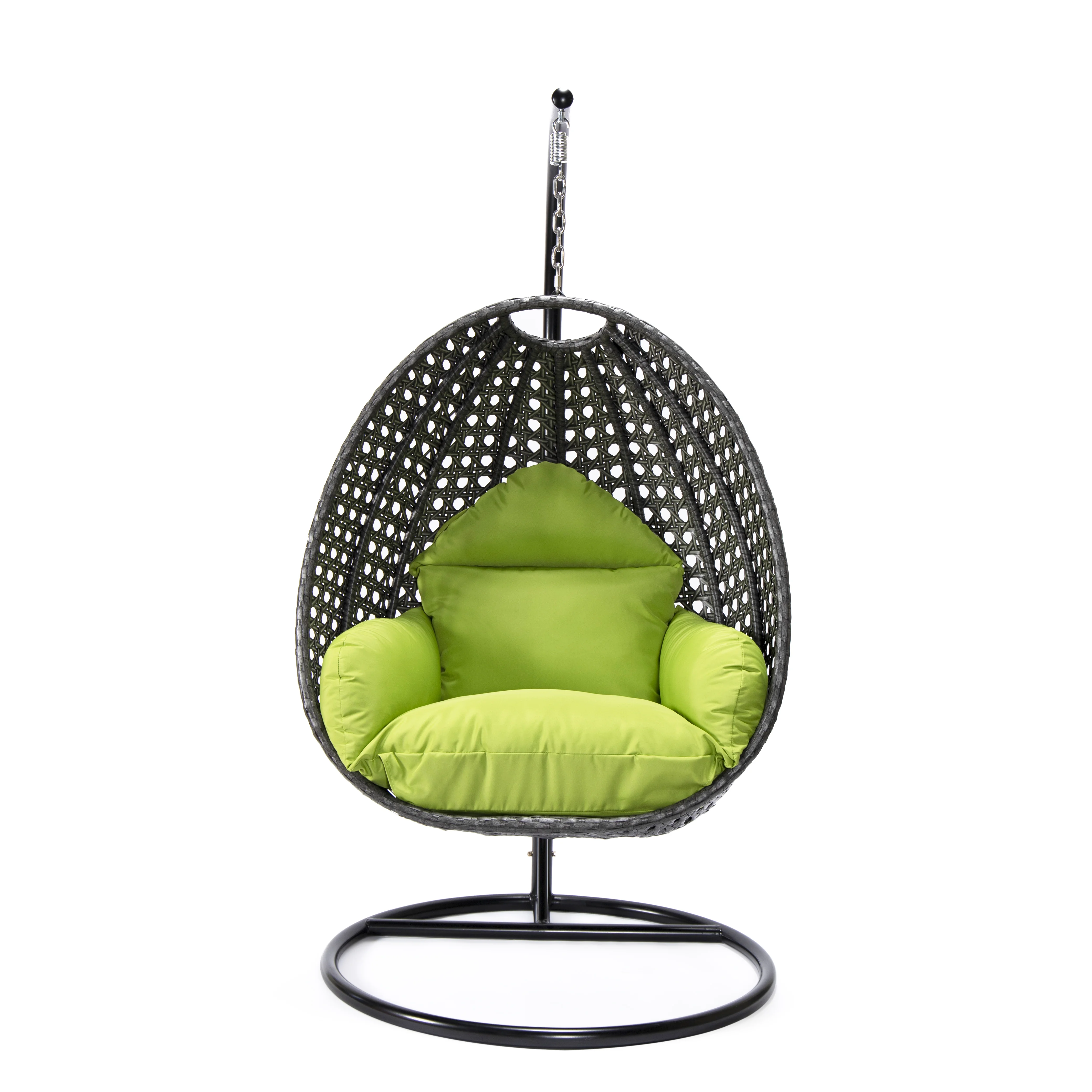 Charcoal Wicker Hanging Egg Swing Chair