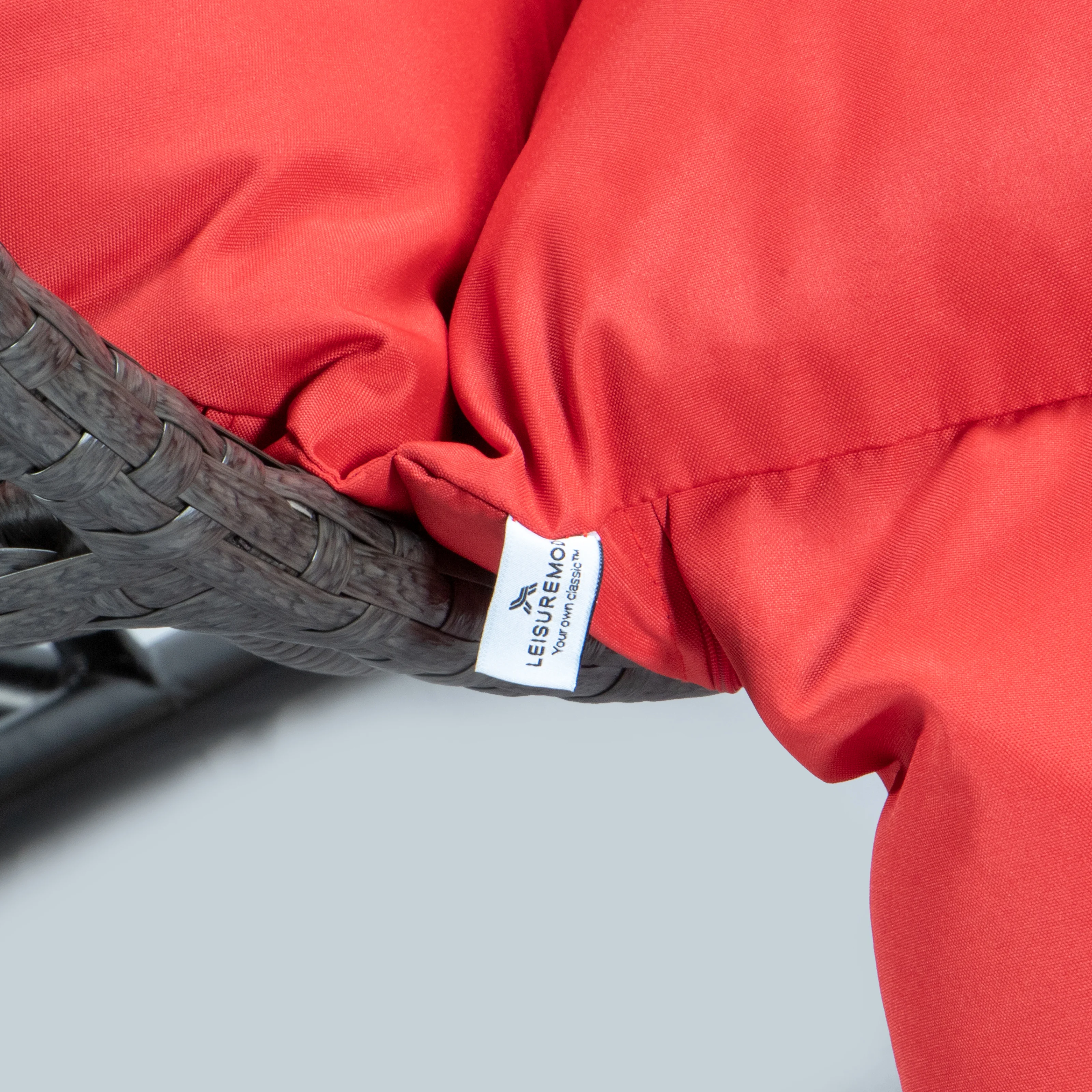 Charcoal Wicker Hanging 2 person Egg Swing Chair