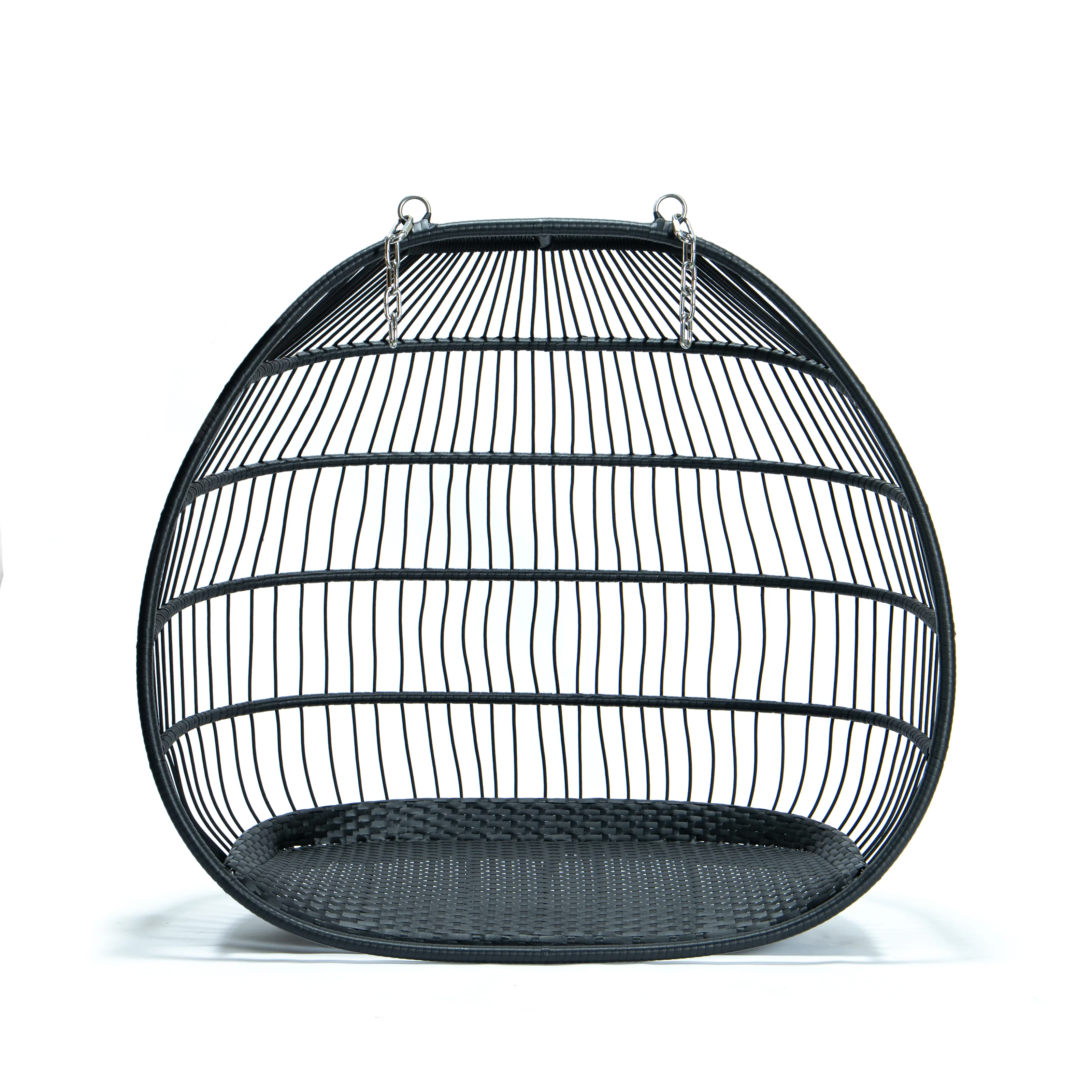 Wicker 2 Person Double Folding Hanging Egg Swing Chair