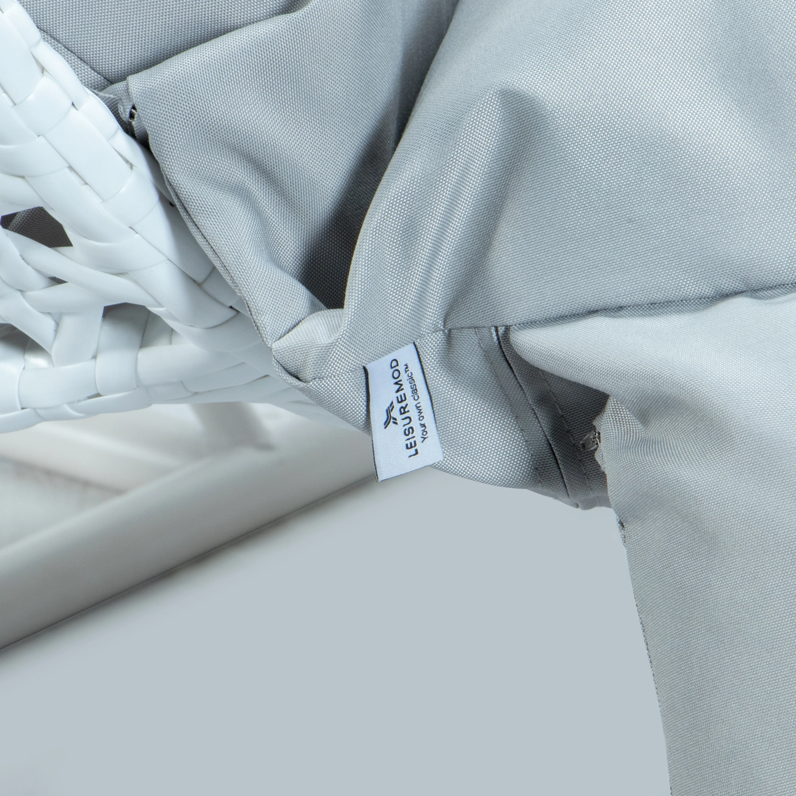 White Wicker Hanging 2 person Egg Swing Chair