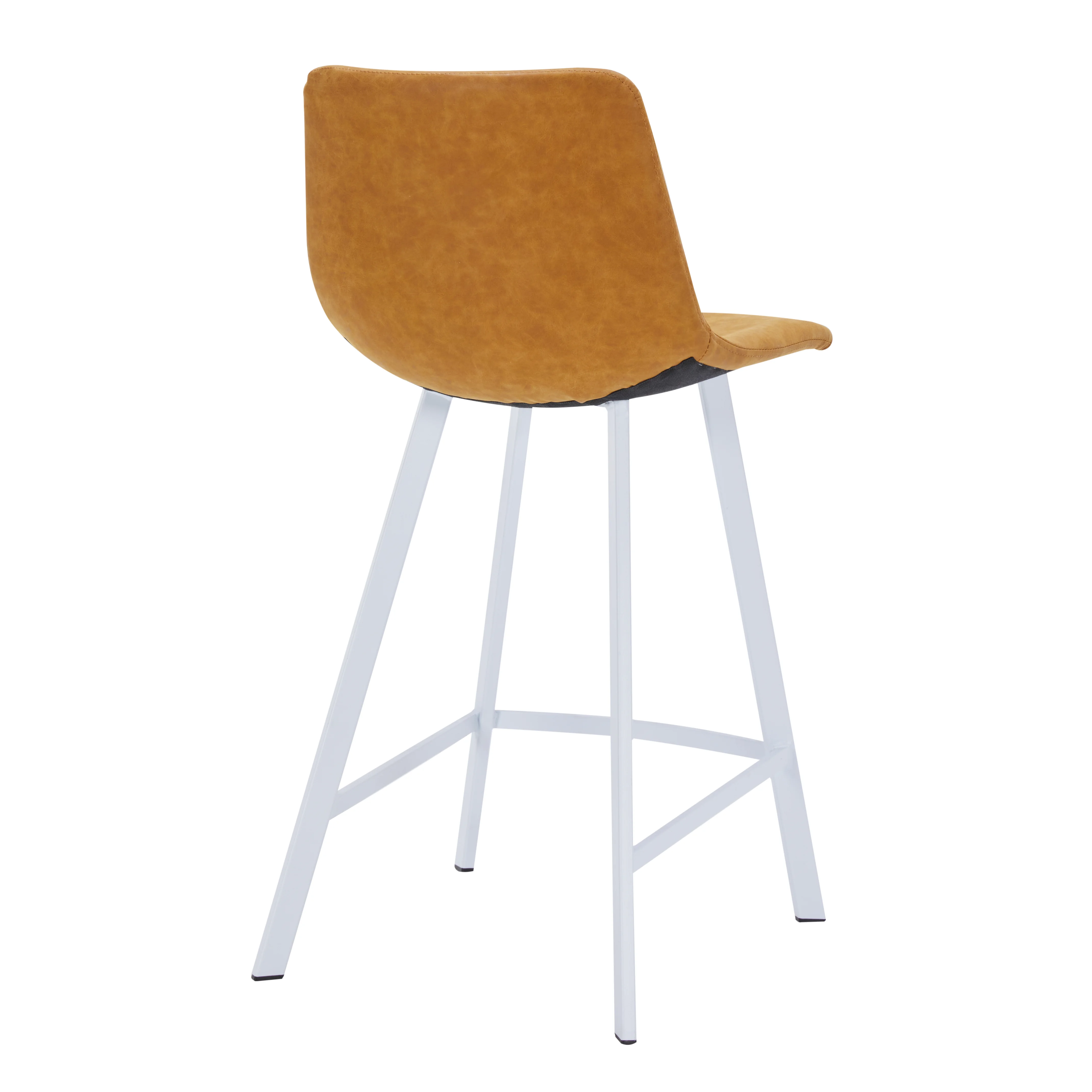 Elland - Counter stool -Light Brown-White base