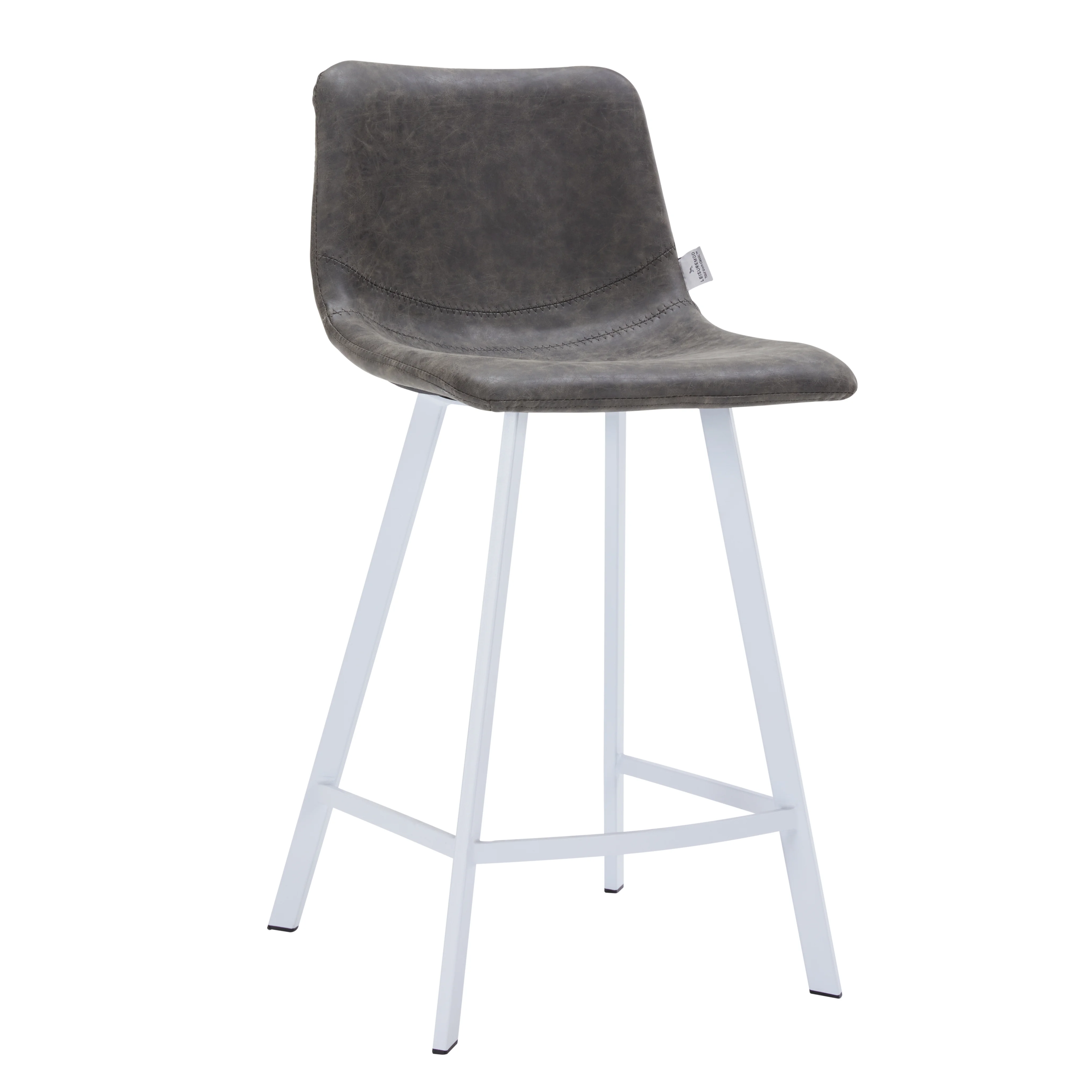 Elland - Counter stool - Grey- White Base