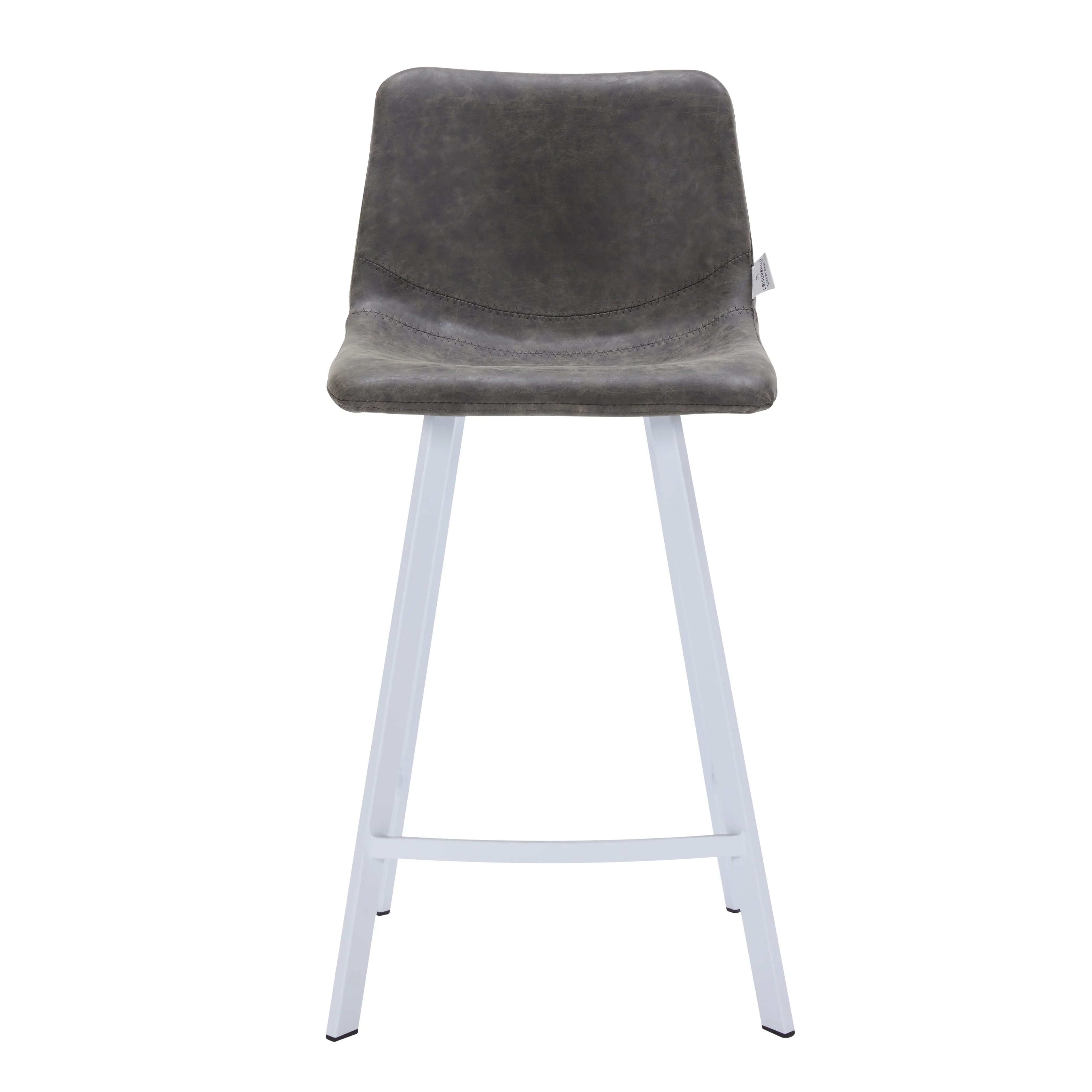 Elland - Counter stool - Grey- White Base