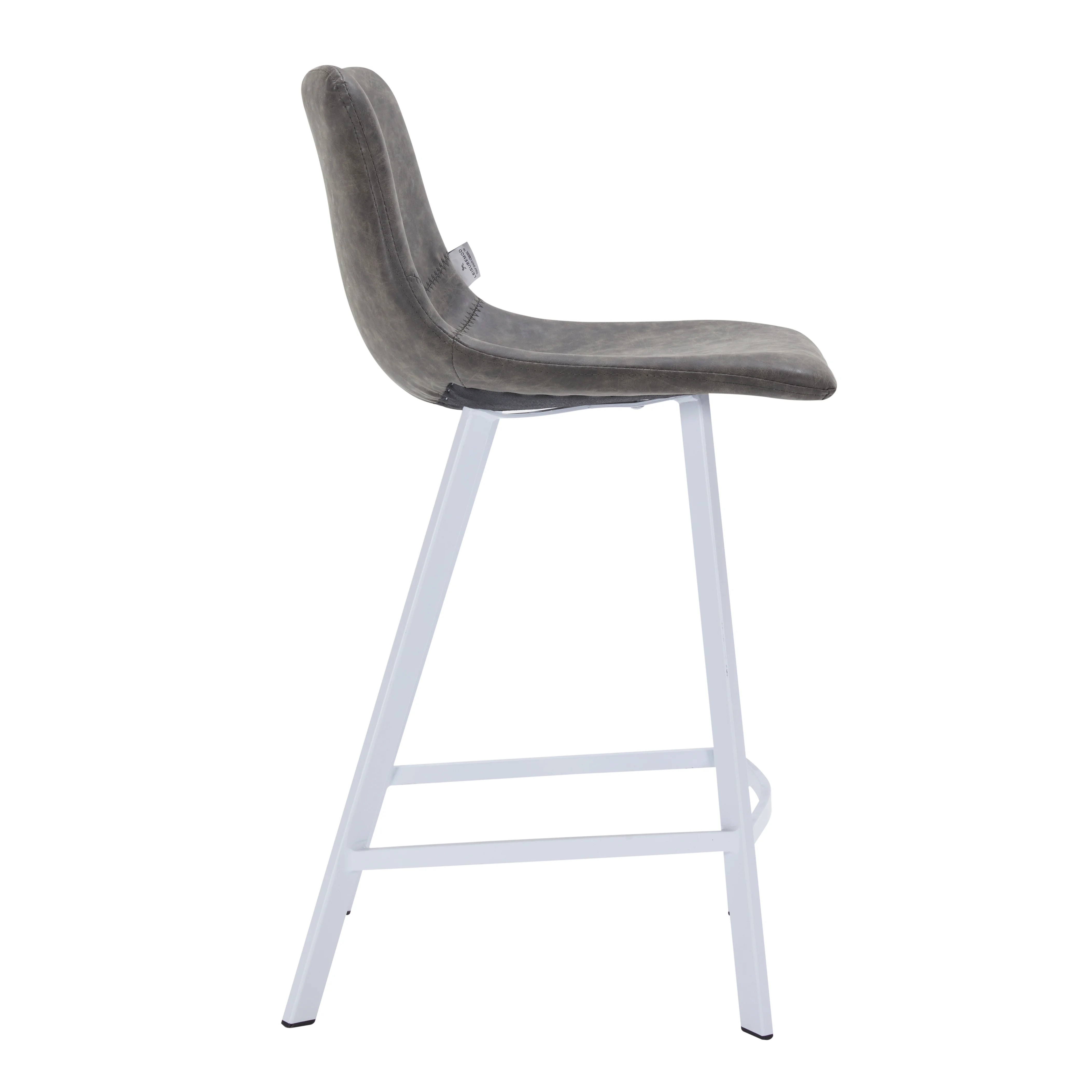 Elland - Counter stool - Grey- White Base