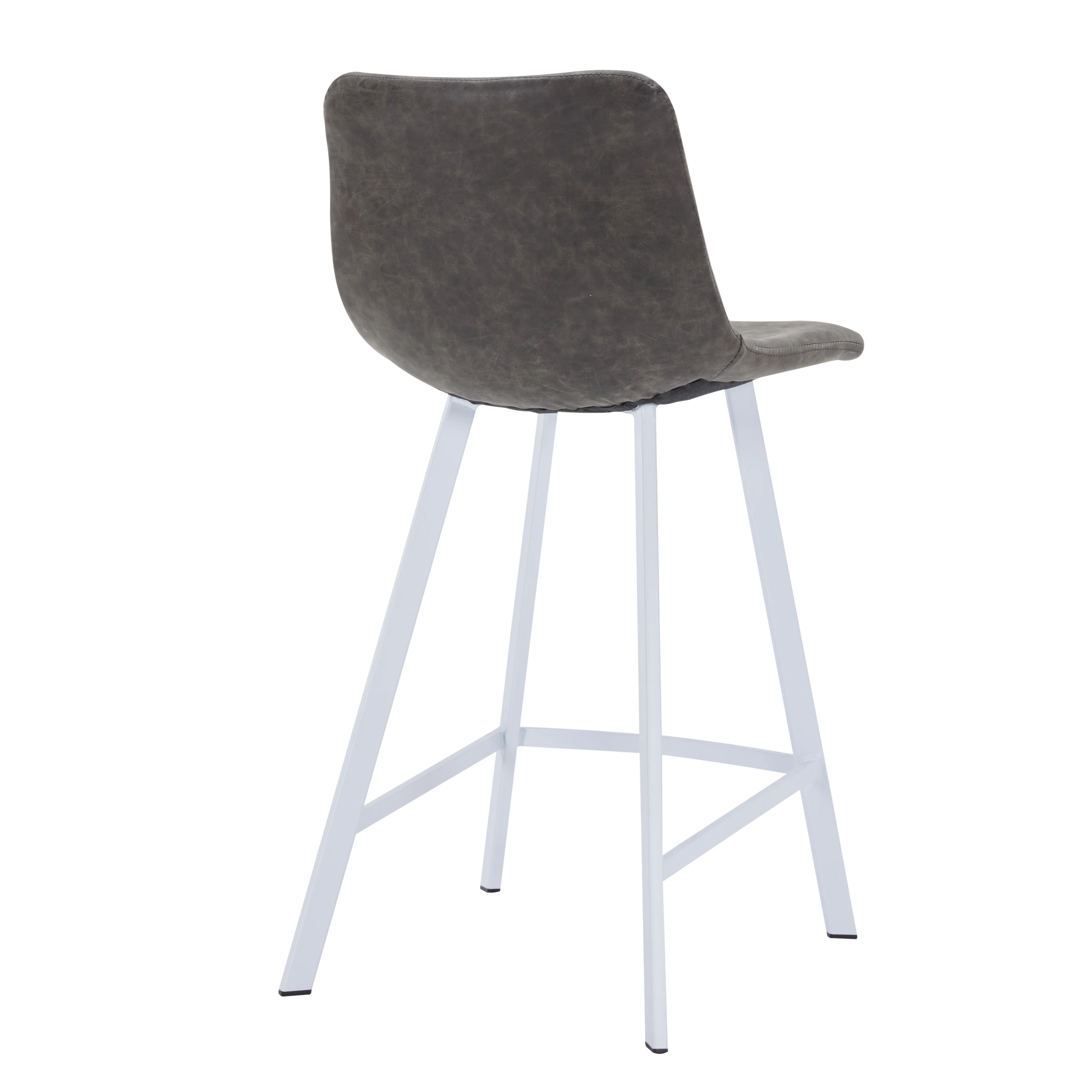 Elland - Counter stool - Grey- White Base