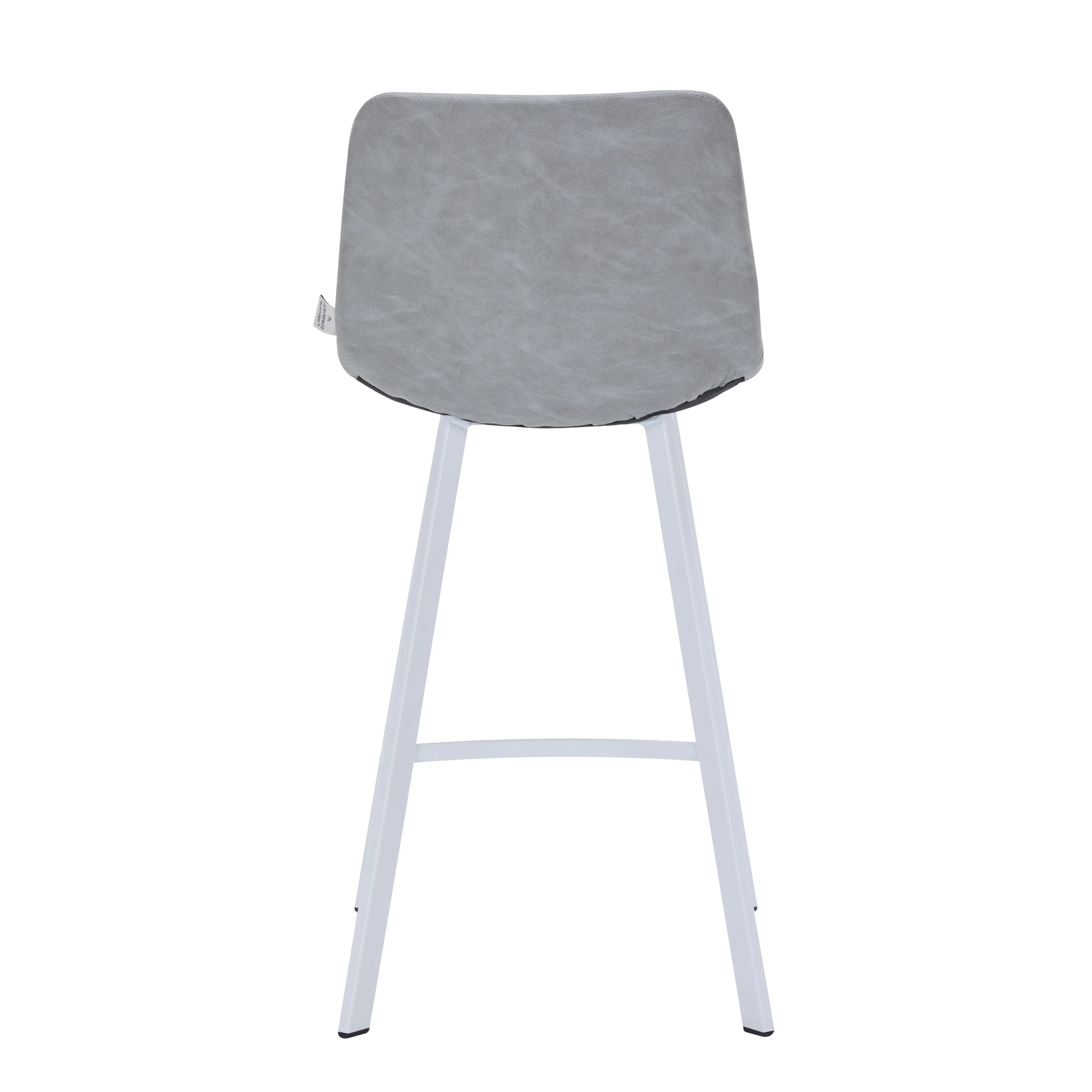 Elland - Counter stool -Light Grey- White base